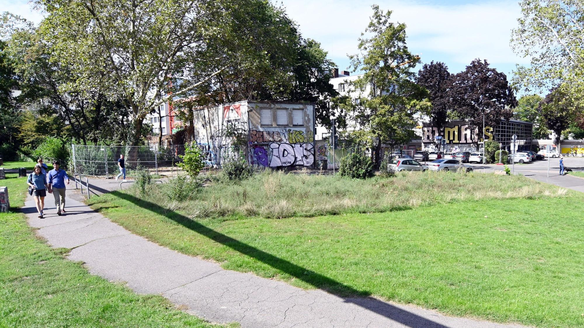 Auf der Fläche an der Löwengasse nahe des Waidmarkt sollen die Container der Feuerwache eins stehen.
