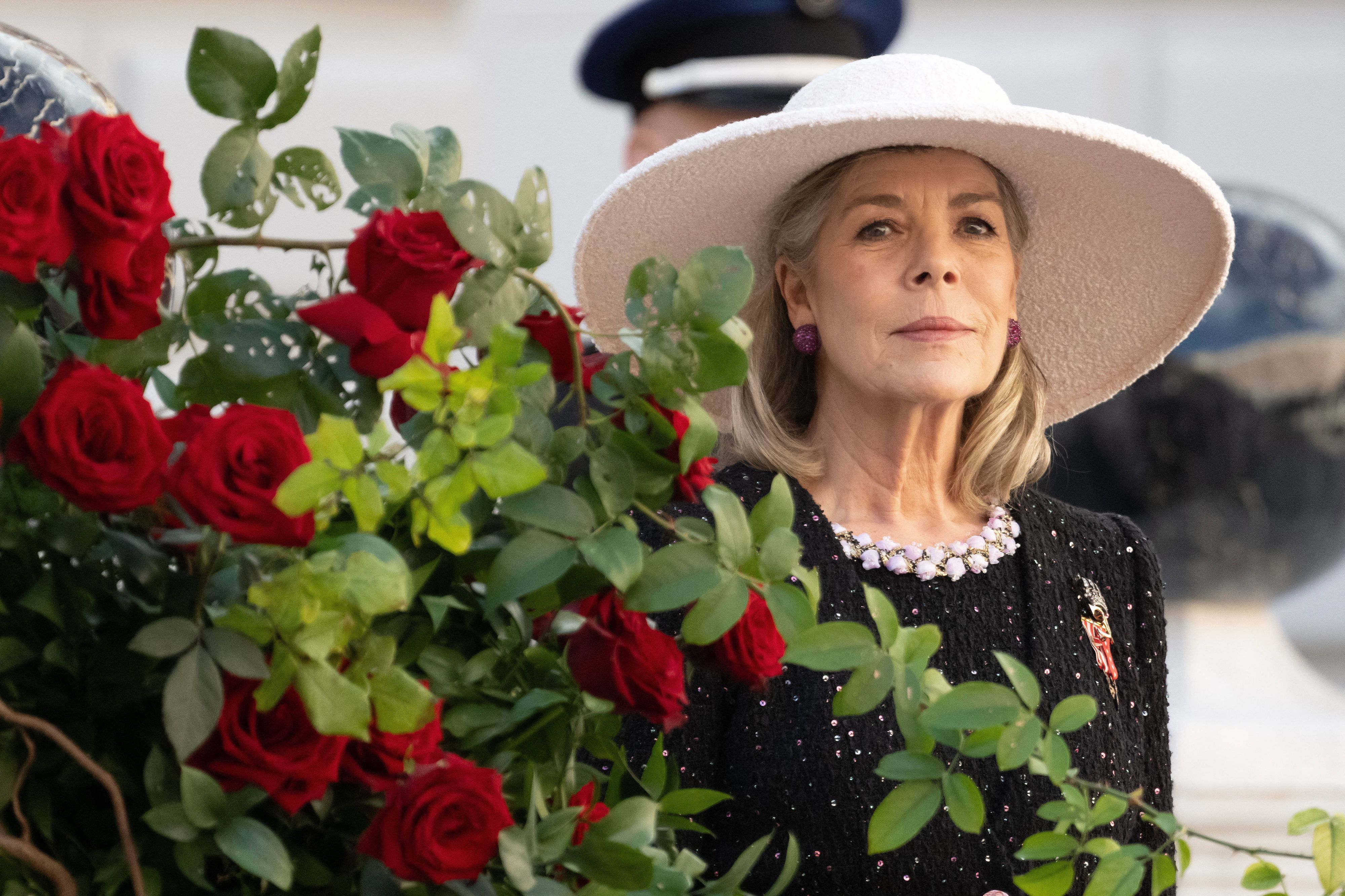 Prinzessin Caroline von Hannover posiert.