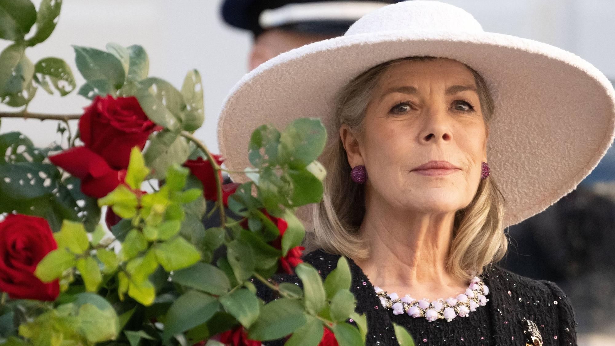 Prinzessin Caroline von Hannover posiert.