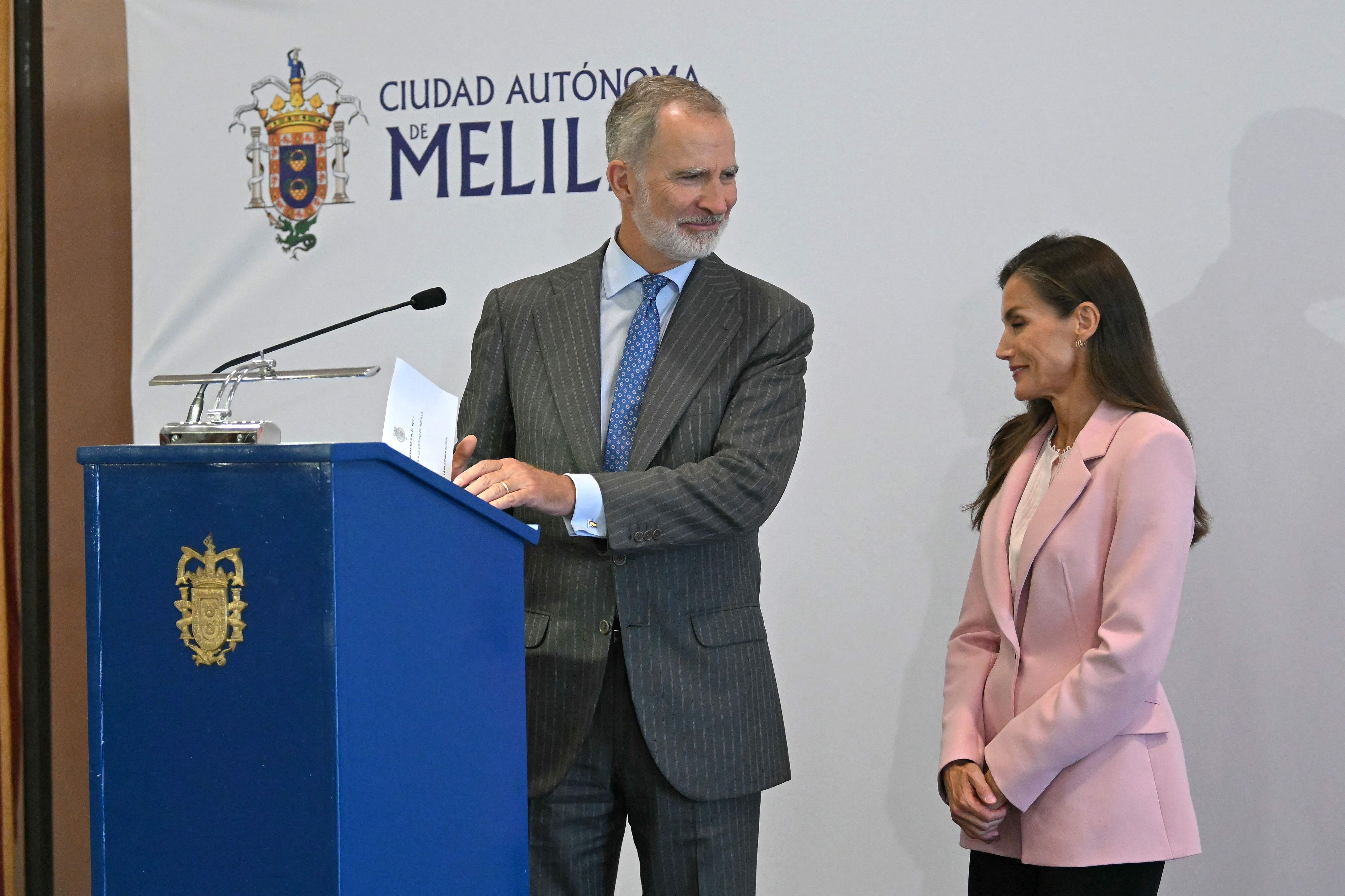 König Felipe VI. und Königin Letizia in Melilla.