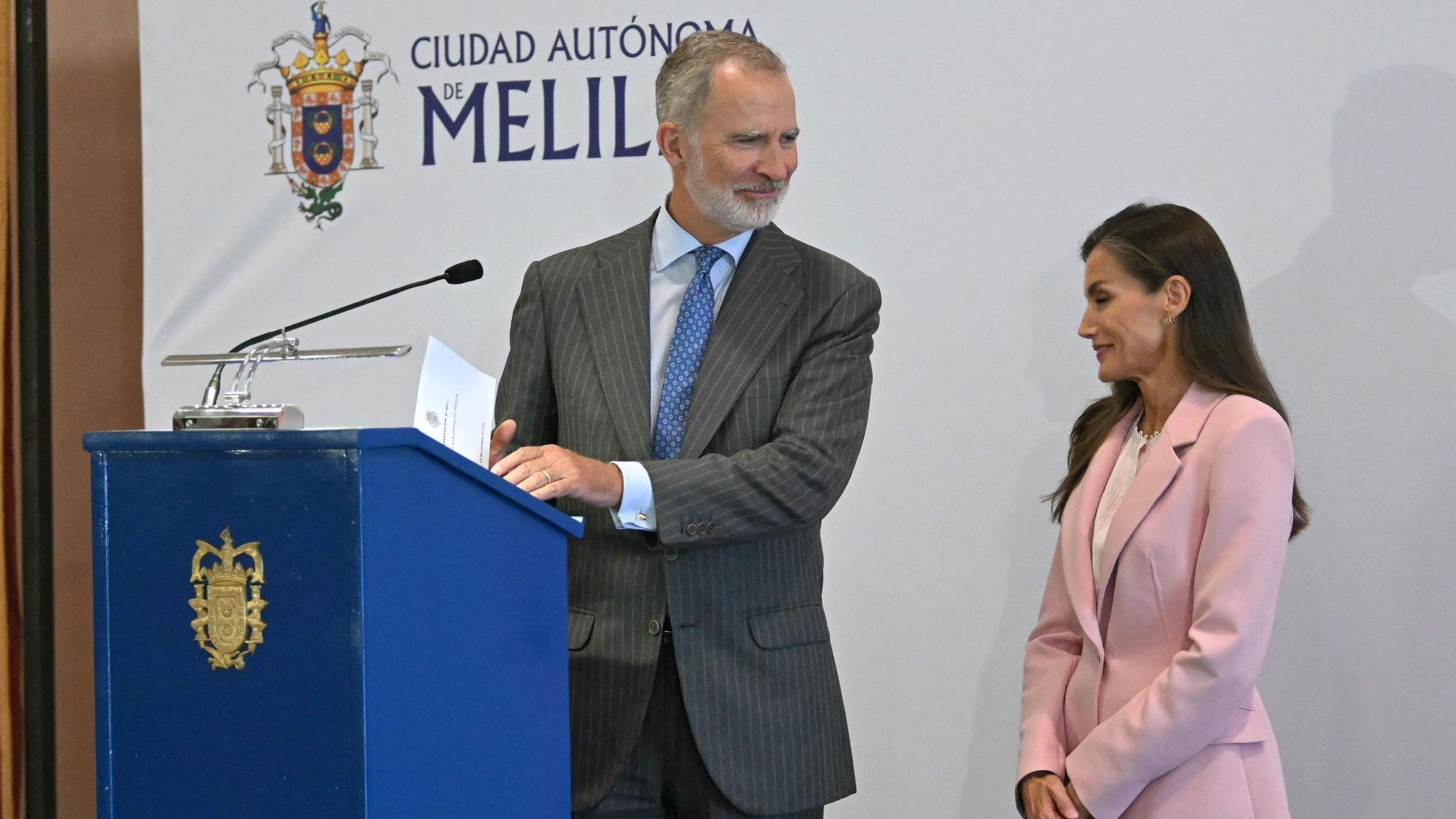 König Felipe VI. und Königin Letizia in Melilla.