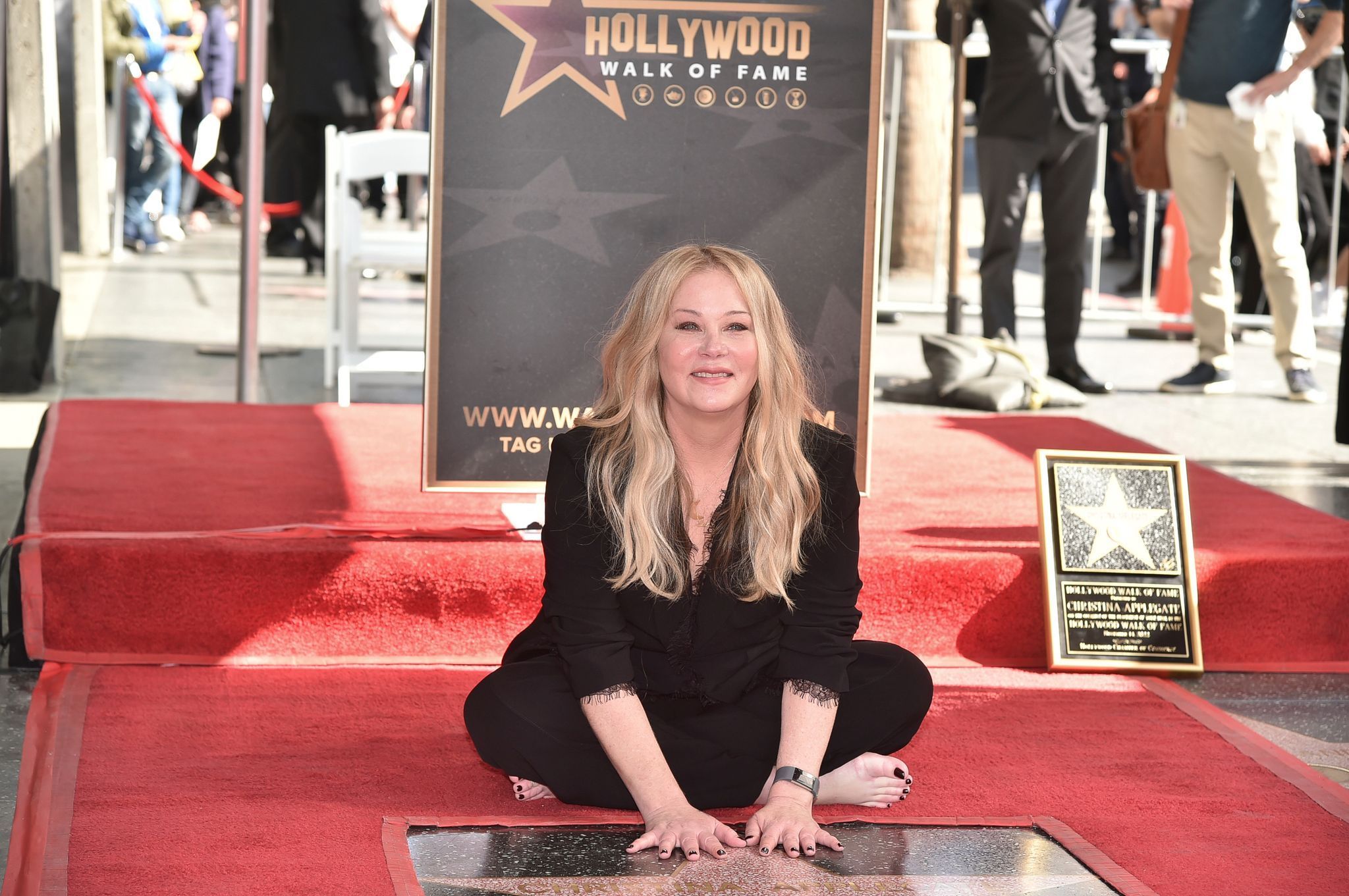 Applegate bekommt Stern auf dem Hollywood Walk of Fame