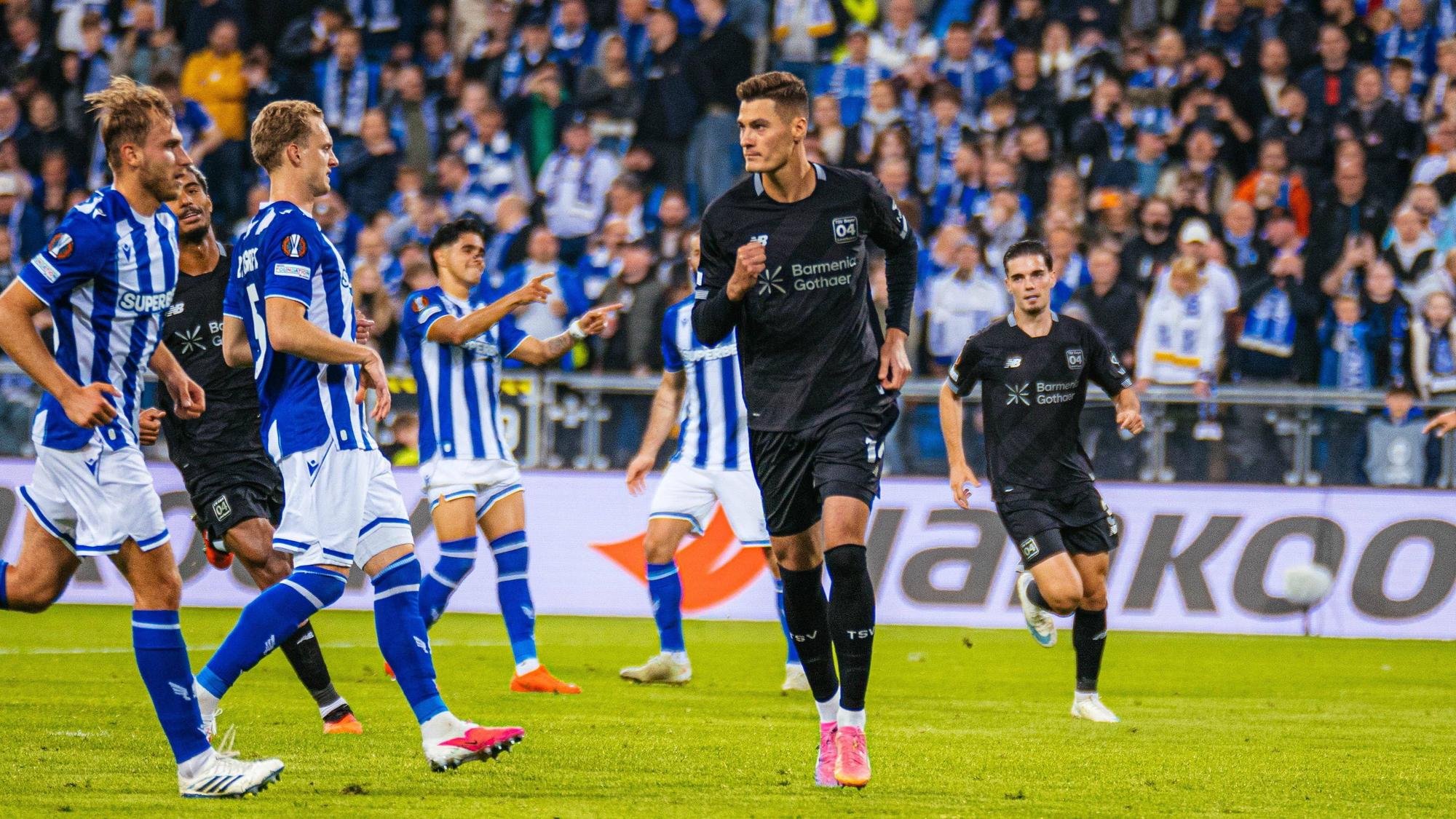 Poznan 15.10.2026. Football UEFA Europa League match between Lech Poznan and Bayer Leverkusen in Poznan, Poland --- Mecz pilka nozna UEFA Europa League Lech Poznan - Bayer Leverkusen w Poznaniu Persons Shown : Patrick Schick Fot. Arkadiusz Wisniewski / Arena Akcji/NEWSPIX.PL --- newspix.pl PUBLICATIONxNOTxINxPOL