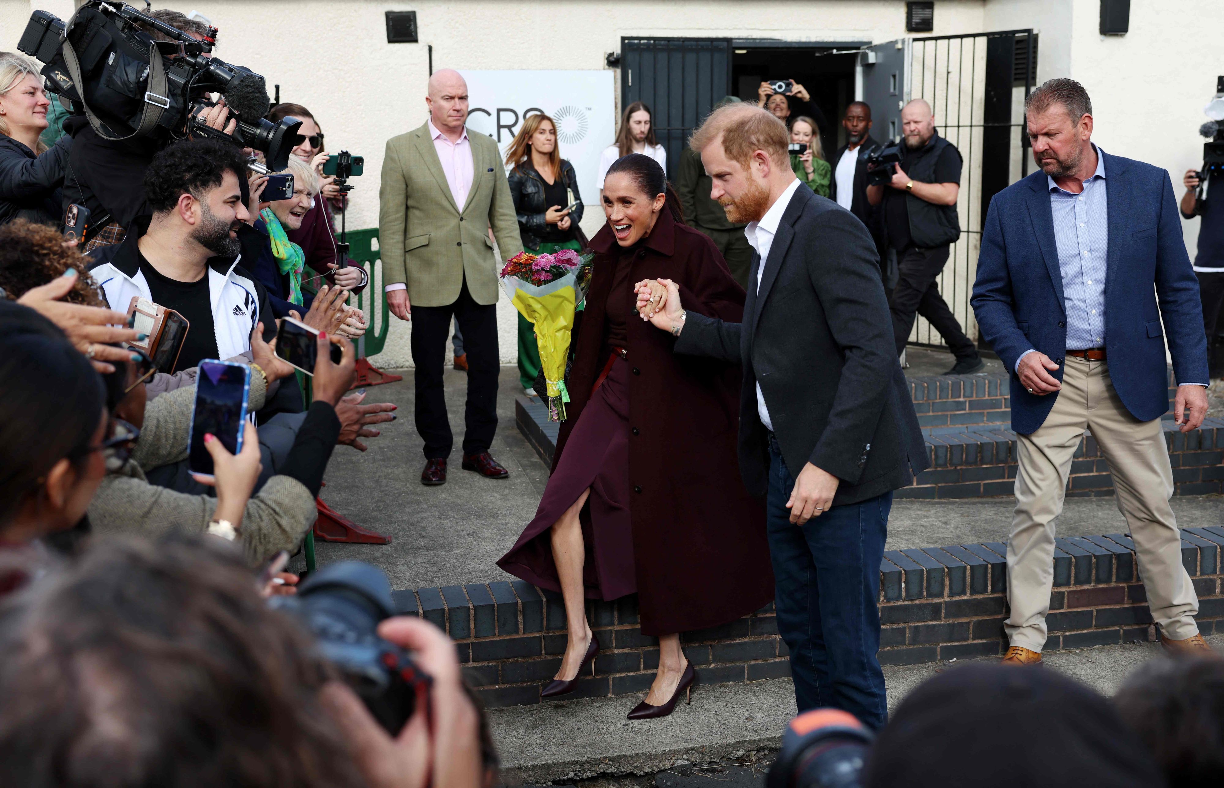 Herzogin Meghan und Prinz Harry beim Besuch in Nottingham.