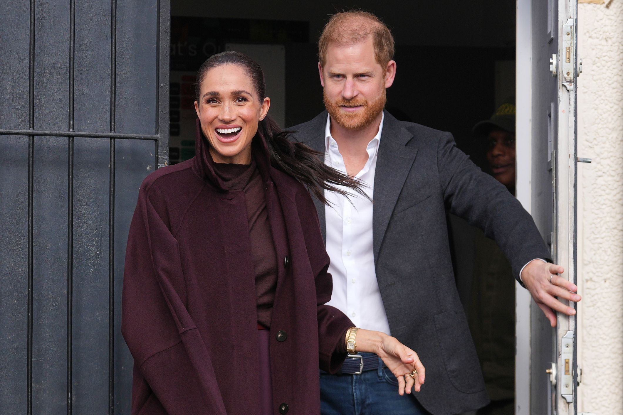 Prinz Harry und Meghan, Herzog und Herzogin von Sussex, treffen zu einem Besuch im „The Community Recording Studio“ in Nottingham ein.