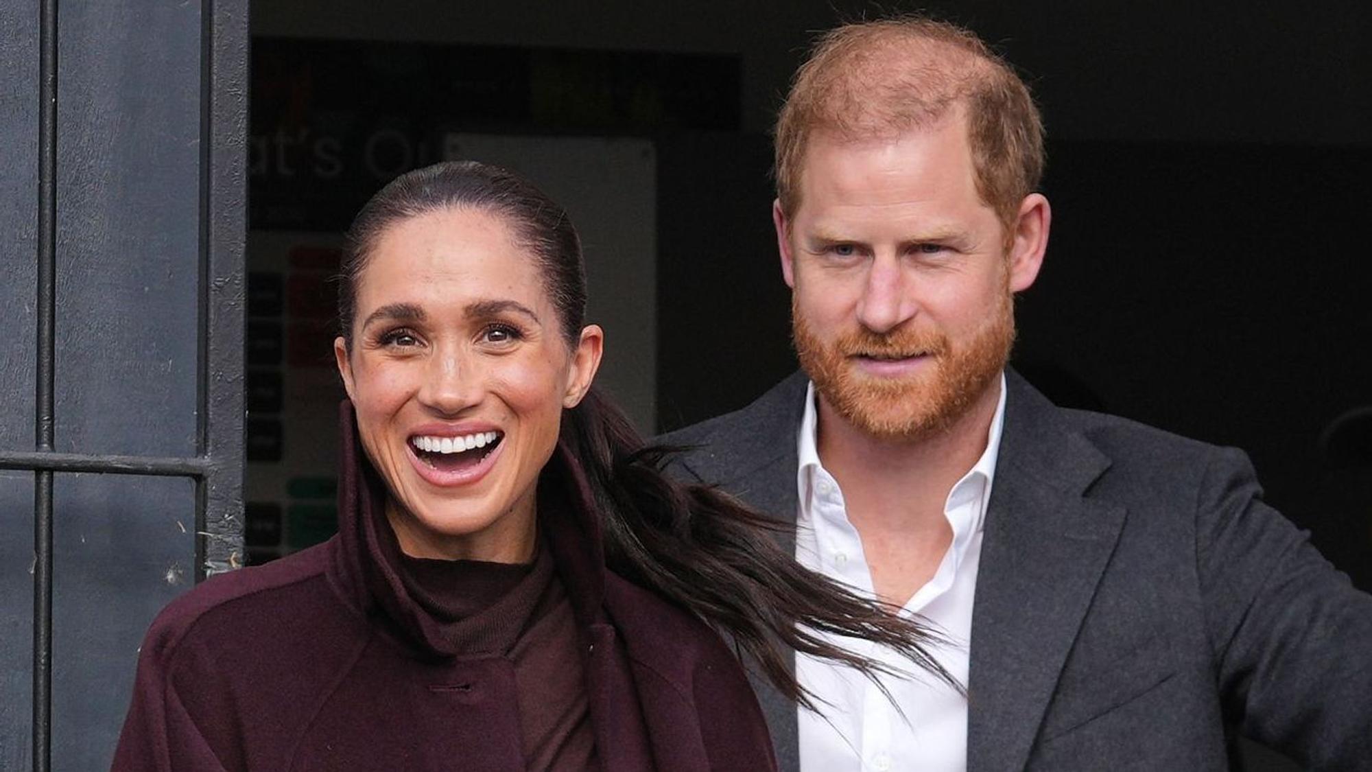 Prinz Harry und Meghan, Herzog und Herzogin von Sussex, treffen zu einem Besuch im „The Community Recording Studio“ in Nottingham ein.