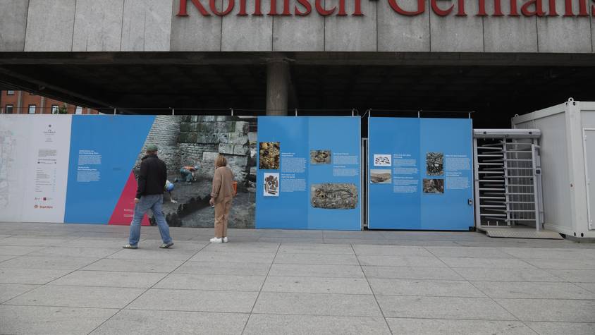 Das Römisch-Germanische Museum am Kölner Dom wird derzeit saniert..
