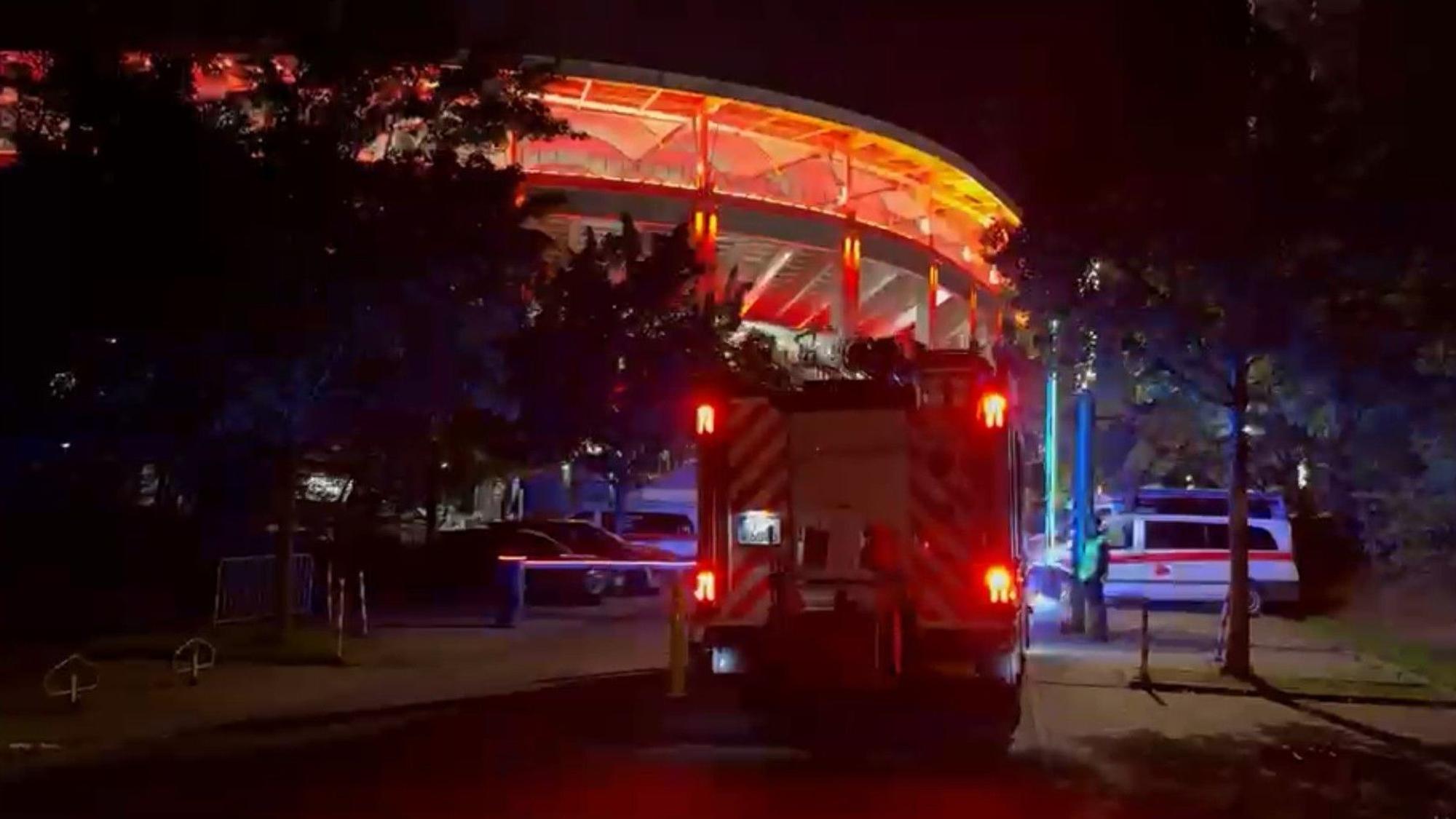 Die Feuerwehr rückte nach dem Spiel im Deutsche Bank Park aus; ein Evakuierungsalarm war plötzlich losgegangen.