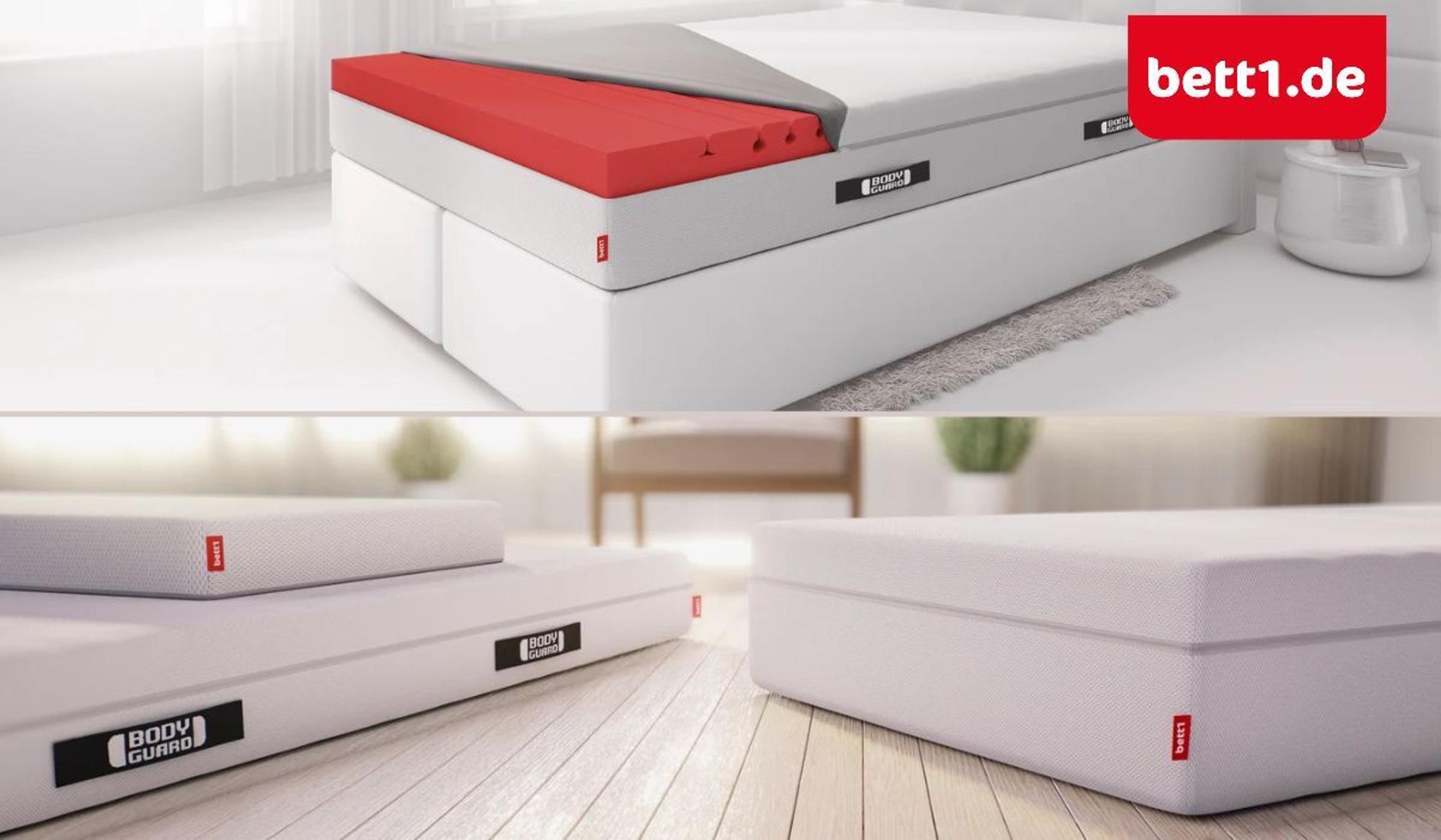 Matratzen von bett1: Anti Kartell Matratze und Boxspringbett.