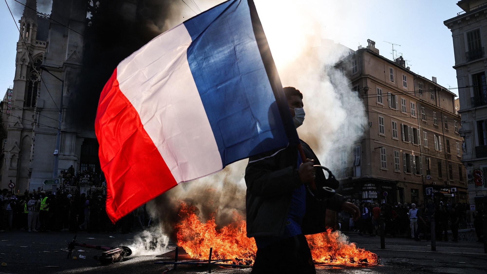 Straßenproteste in Marseille