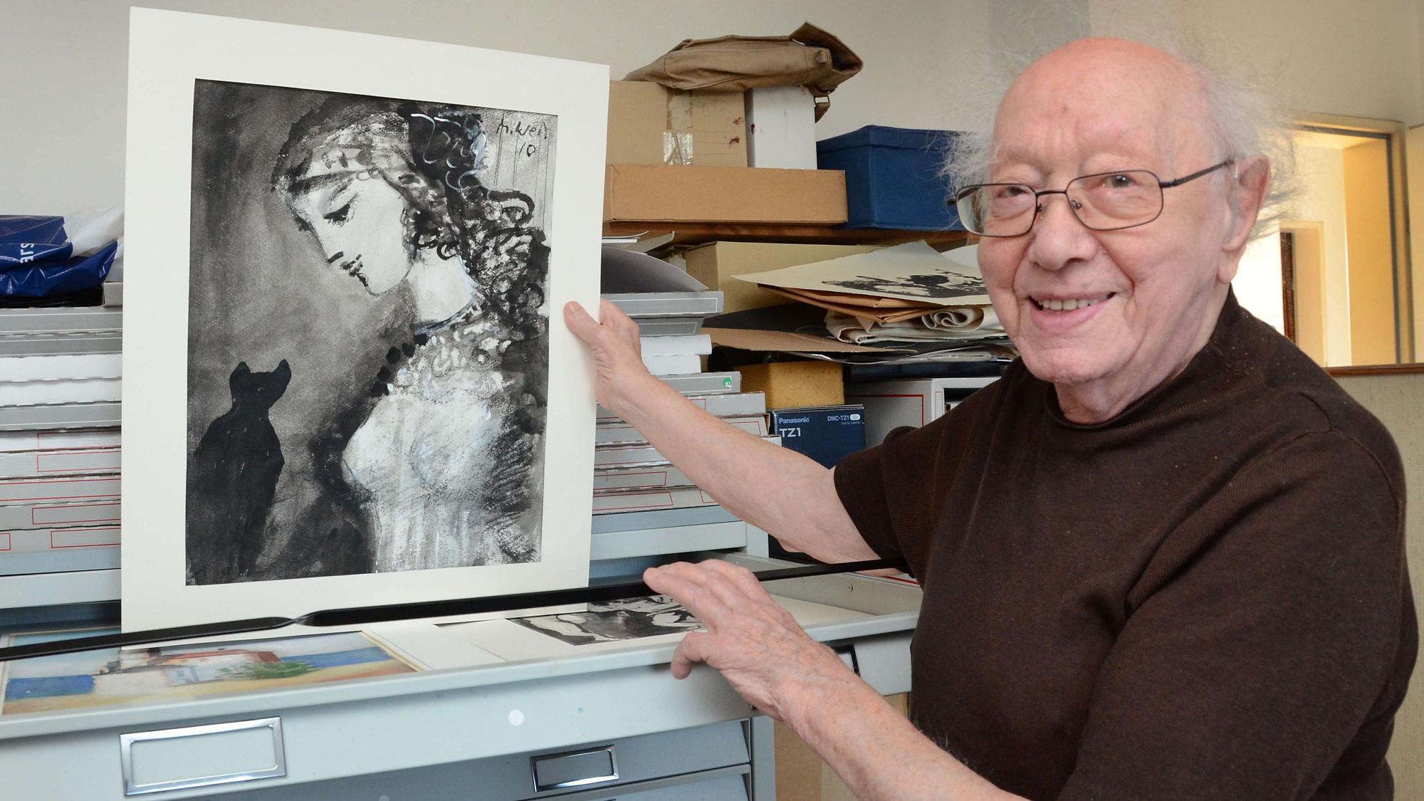 Manfred Weil in seinem Atelier
