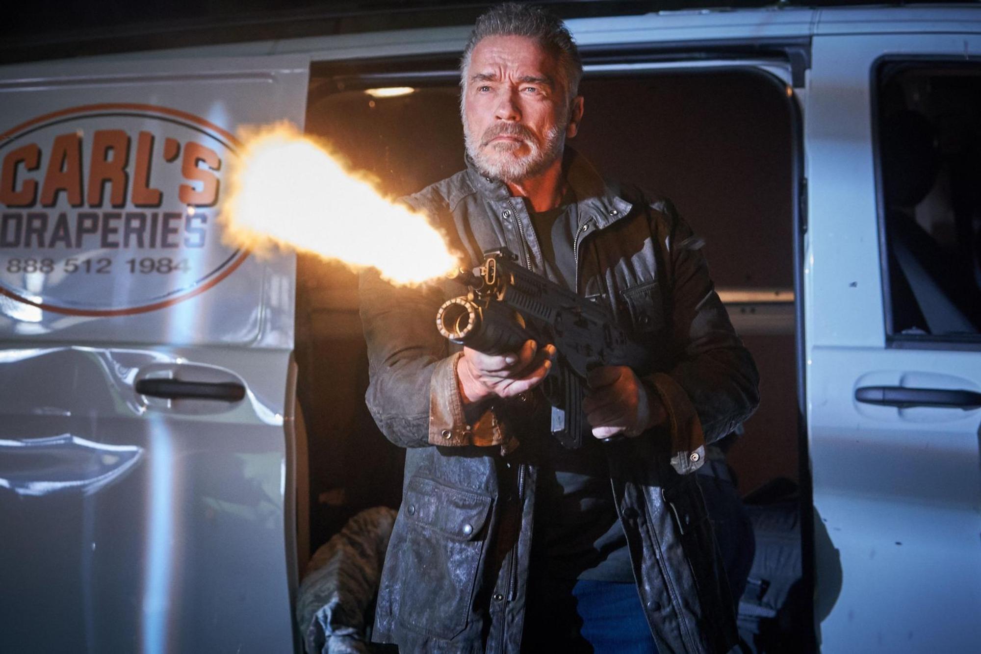 Zwei Jahrzehnte hat der Terminator (Arnold Schwarzenegger) darauf gewartet, dass ihn seine Vergangenheit einholt. (Bild: 2019 Skydance Productions, LLC, Paramount Pictures Corporation and Twentieth Century Fox Film Corporation. All rights reserved. / Kerry Brown)