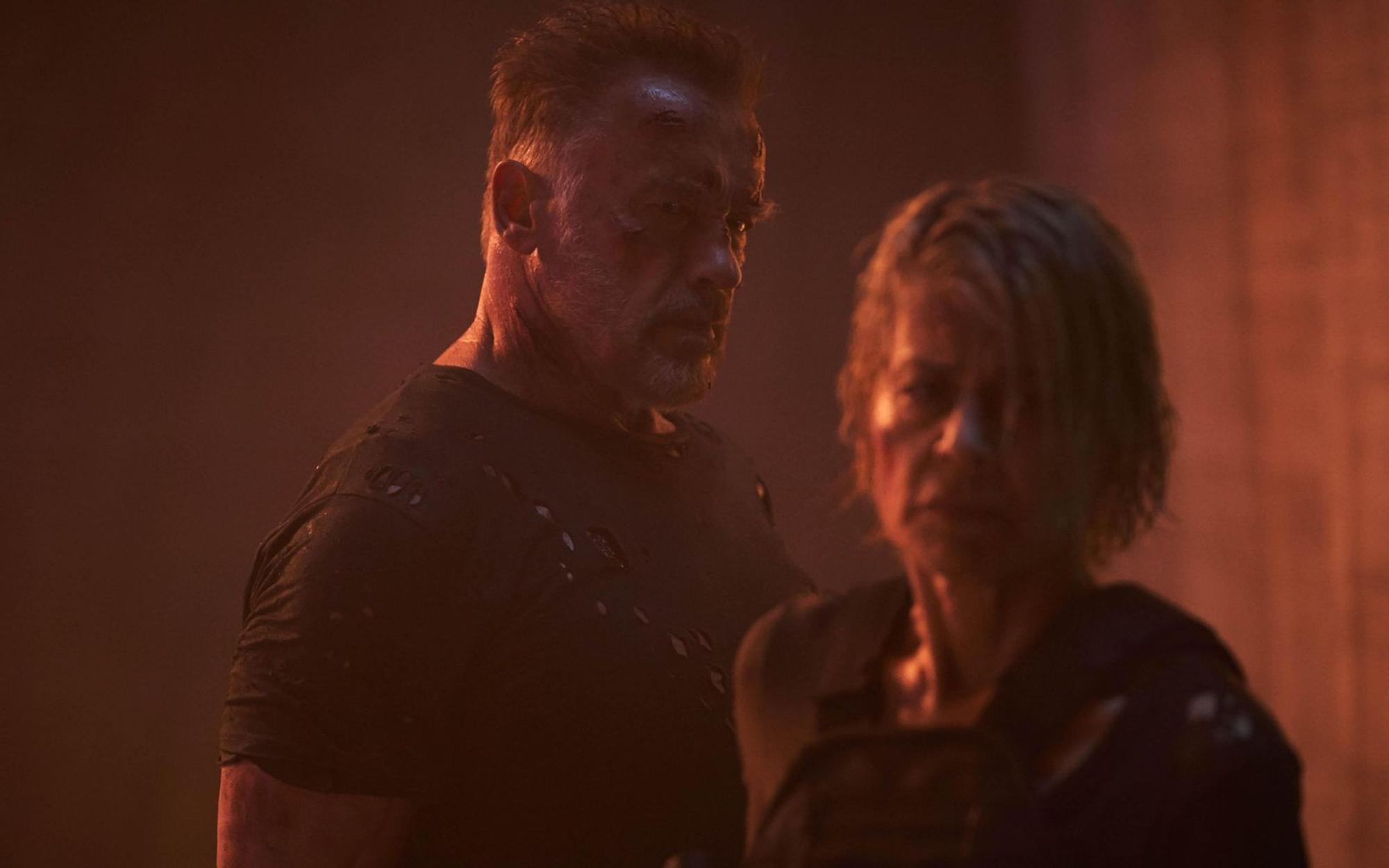 „Terminator: Dark Fate“ ist auch ein Zusammentreffen von Arnold Schwarzenegger und Linda Hamilton. (Bild: 2019 Skydance Productions, LLC, Paramount Pictures Corporation and Twentieth Century Fox Film Corporation. All rights reserved. / Kerry Brown)