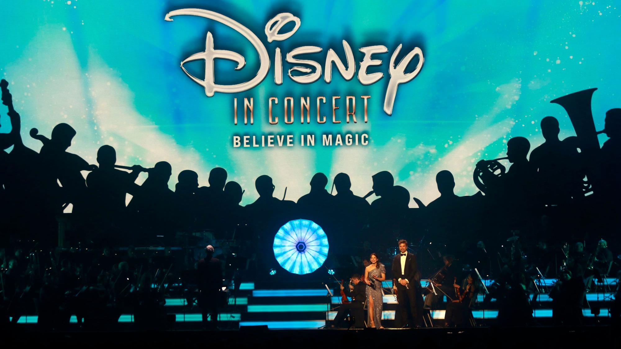 26.04.2024, Köln: Disney in Concert in der LANXESS Arena. Die erfolgreichsten Lieder der Disney Filme werden live mit Gesang und einem Orchester aufgeführt. Foto: Arton Krasniqi