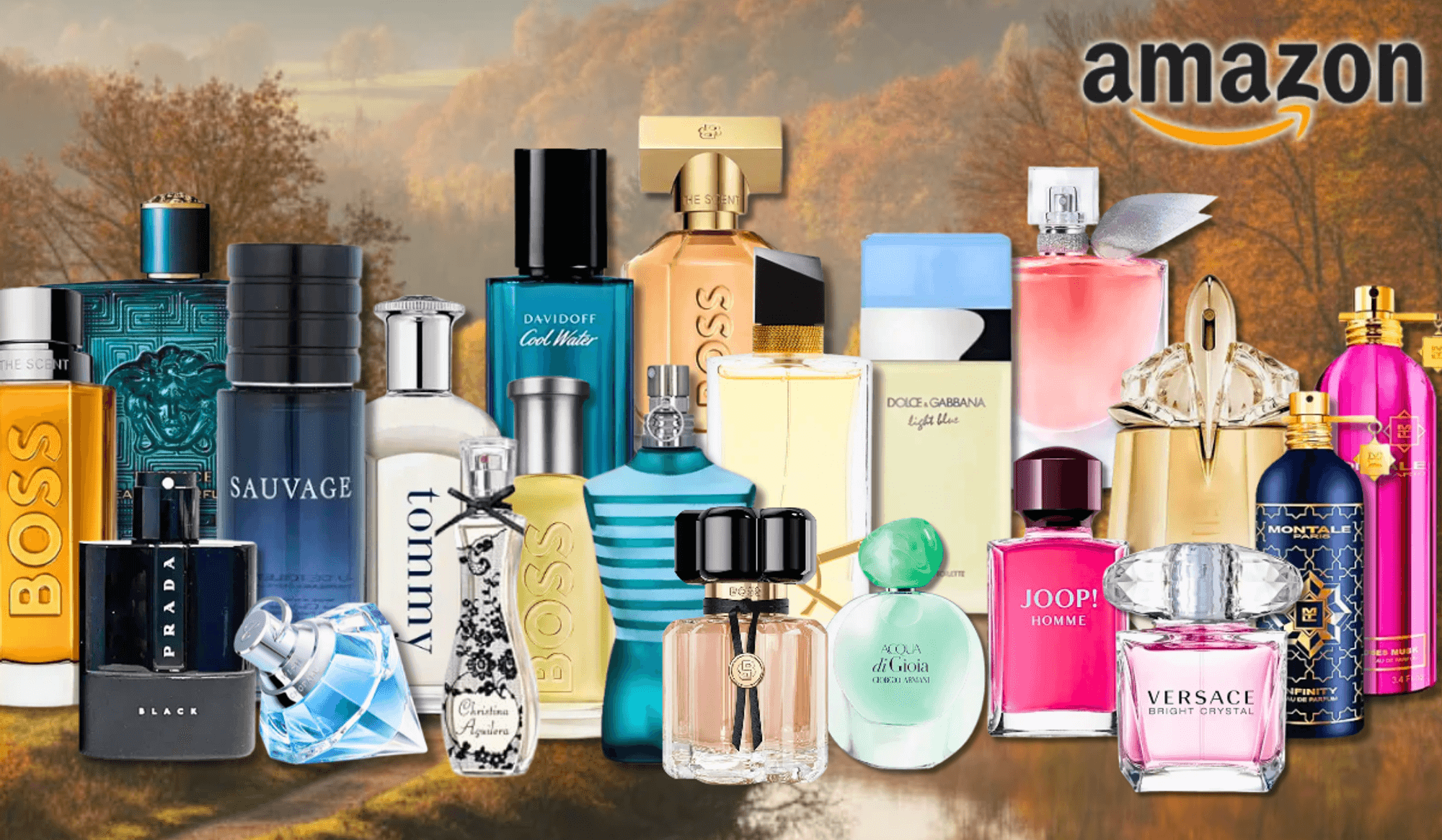 Verschiedene Parfums von vielen beliebten Marken für Damen und Herren.