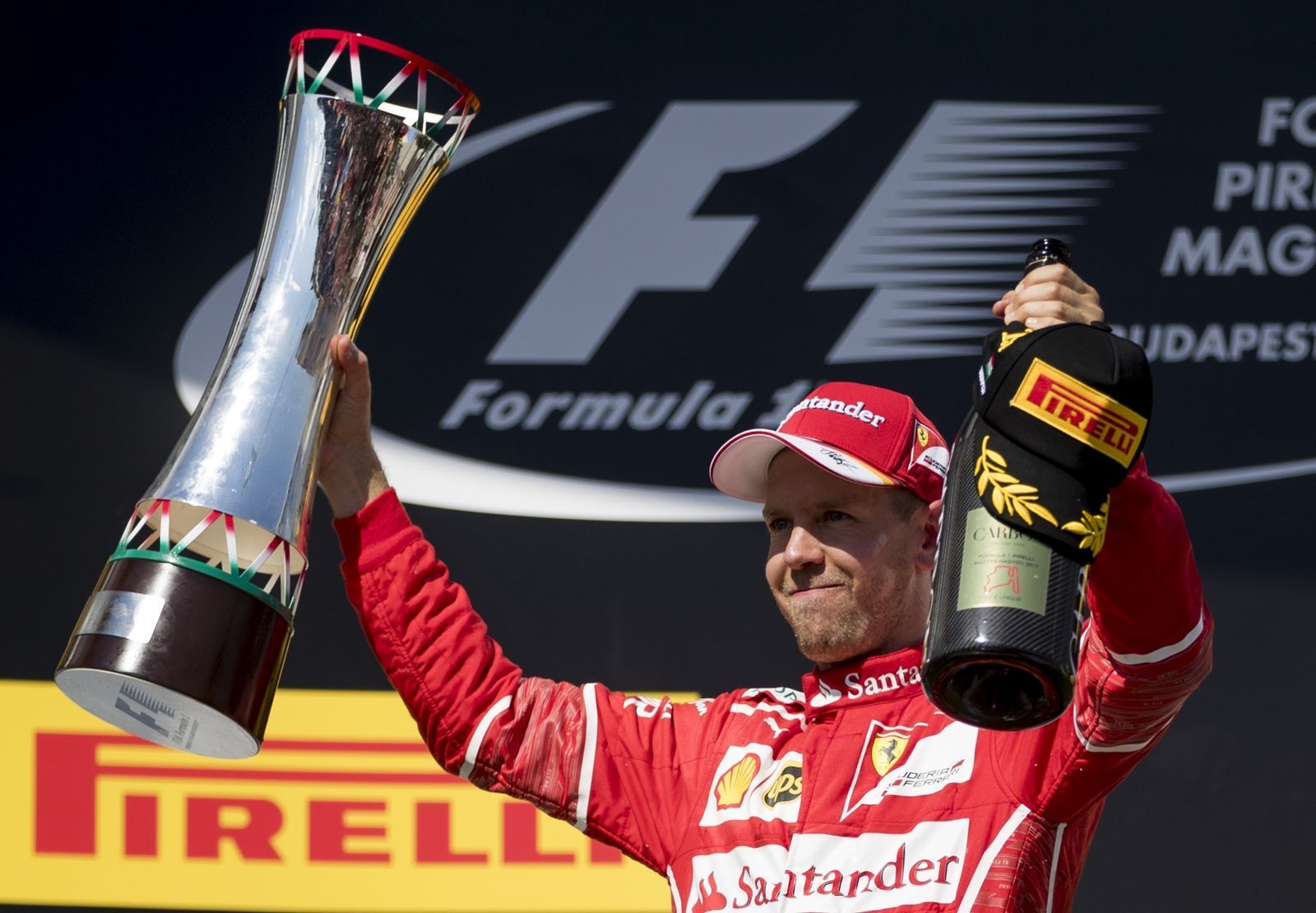 Sebastian Vettel konnte bei Ferrari nicht mehr ganz so viel jubeln, wie noch zuvor bei Red Bull. (Bild: Lars Baron/Getty Images)