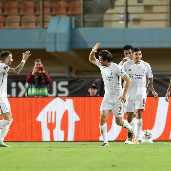 21.10.2026, Griechenland, Kreta: Fußball, Männer: Europa League, Vorrunde, 3. Spieltag, OFI Kreta - Bayer Leverkusen. Spieler von Leverkusen jubeln über ein Tor. Foto: Uncredited/InTime Sports/AP/dpa +++ dpa-Bildfunk +++