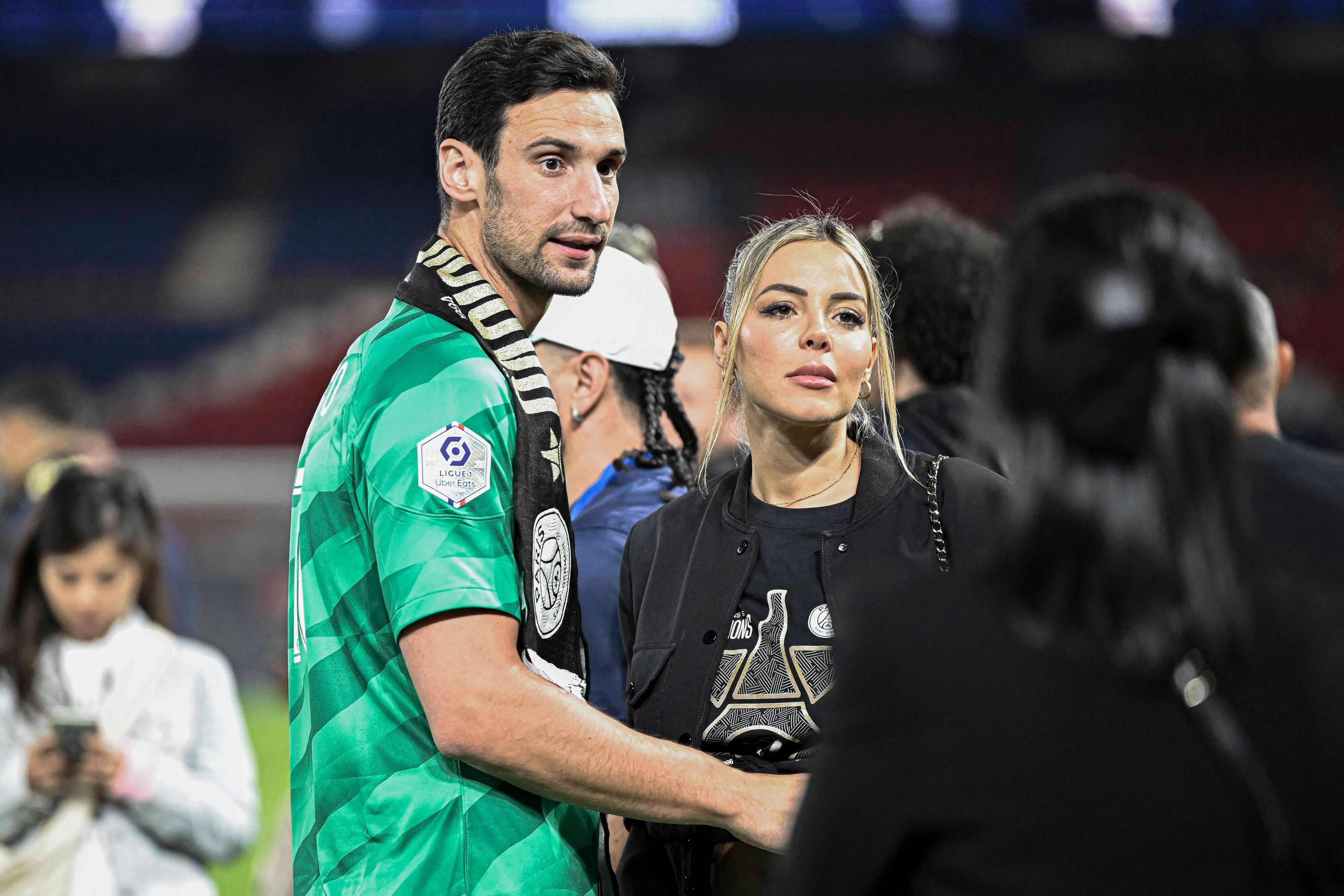 Sergio Rico und seine Frau Alba Silva.