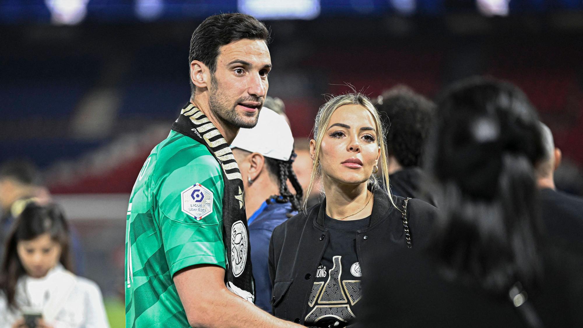 Sergio Rico und seine Frau Alba Silva.