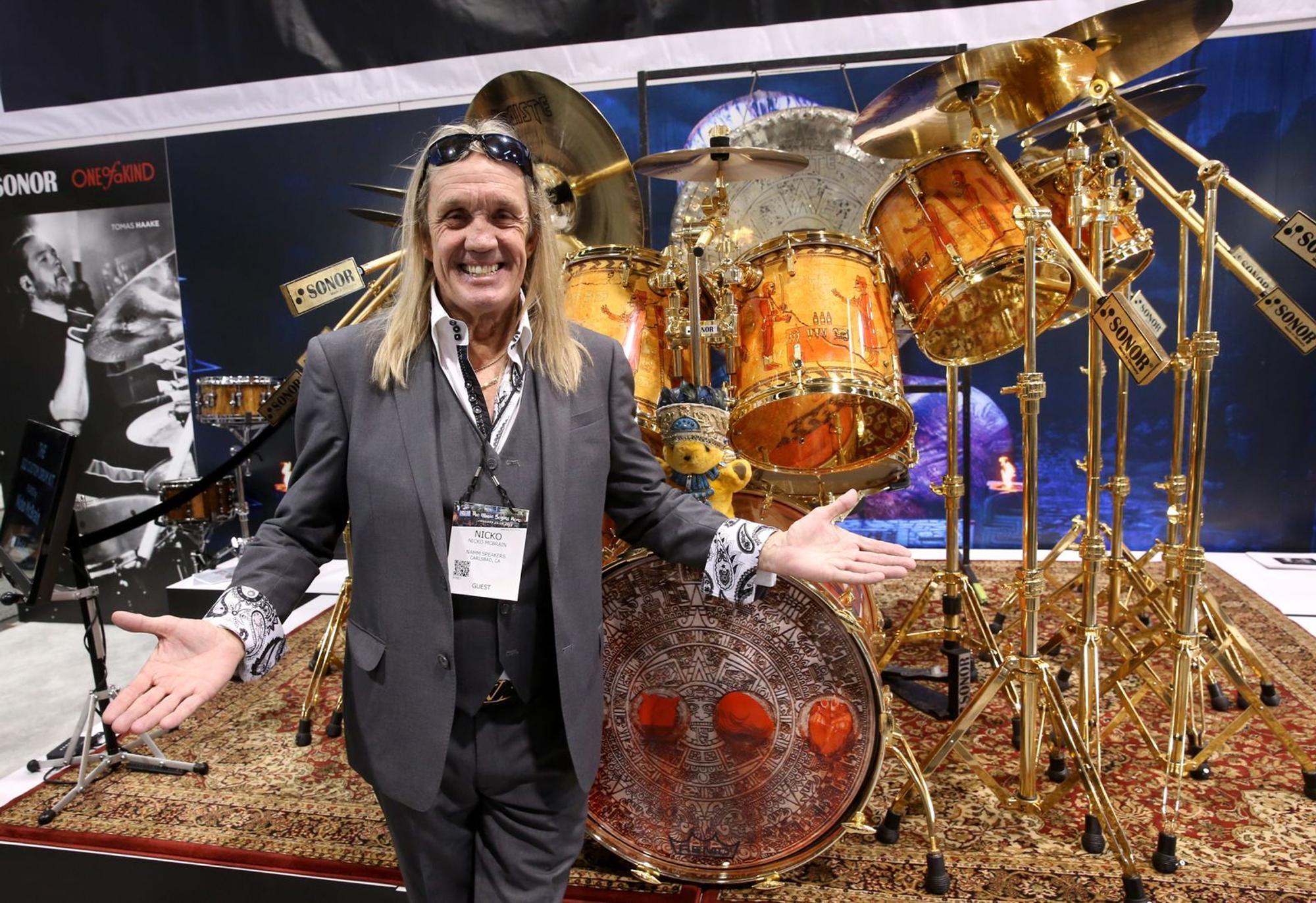 Als Schlagzeuger der Band Iron Maiden erlangte Nicko McBrain Weltruhm. (Bild: Getty Images / Jesse Grant)