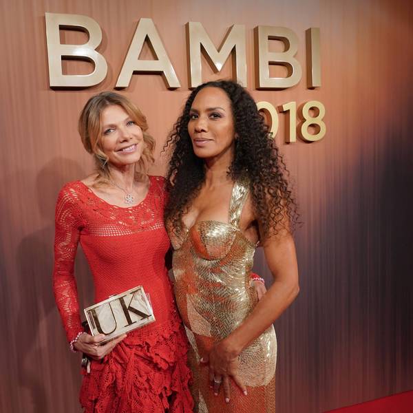 Ursula Karven mit Barbara Becker Verleihung des BAMBI 2018 im Theater am Potsdamer Platz in Berlin