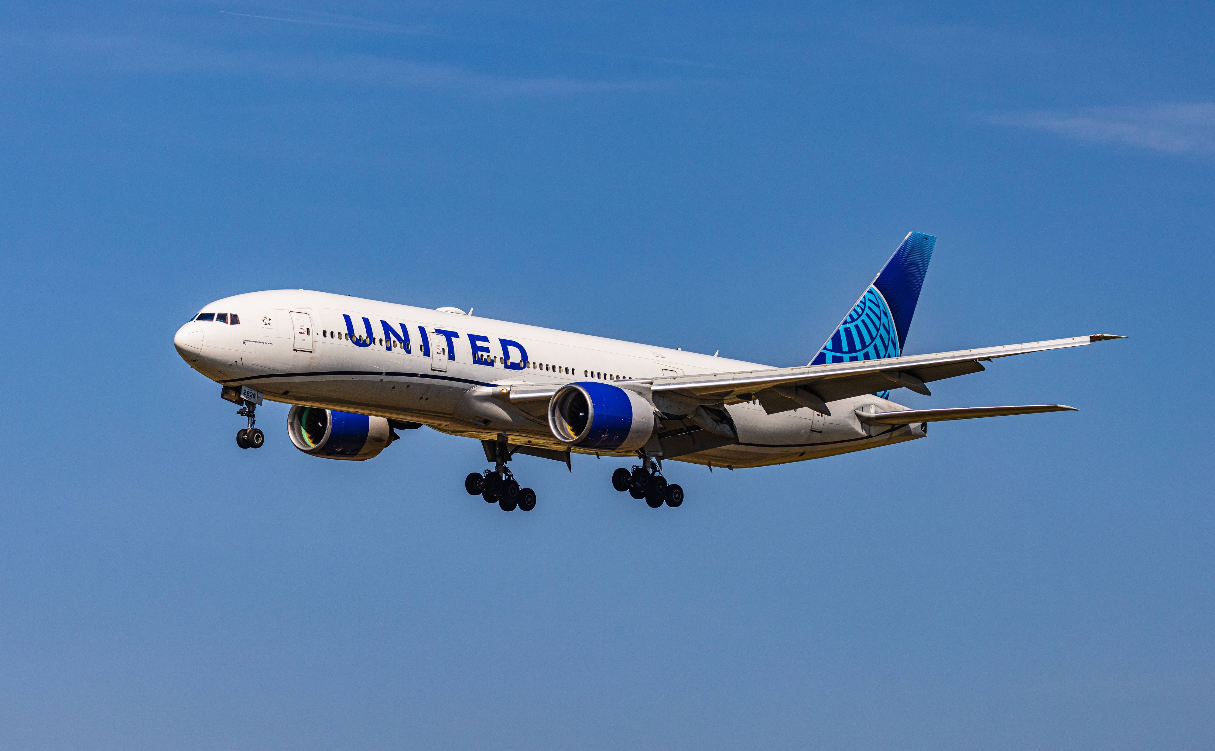 Boeing 777-200 im Flug.