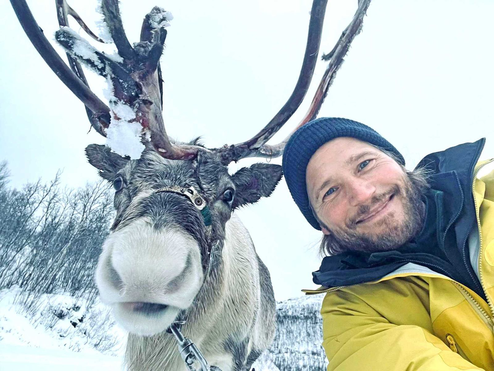 „Die Herausforderung ist es, was mich antreibt“, sagt Sebastian Ströbel. So zog es ihn kürzlich für die „Terra X“-Doku „Sebastian Ströbel - Meine Arktis - Im Bann der Polarnacht“ in den eiskalten Norden, wo er Freundschaft mit einem Rentier schloss. (Bild: ZDF / David Enge)