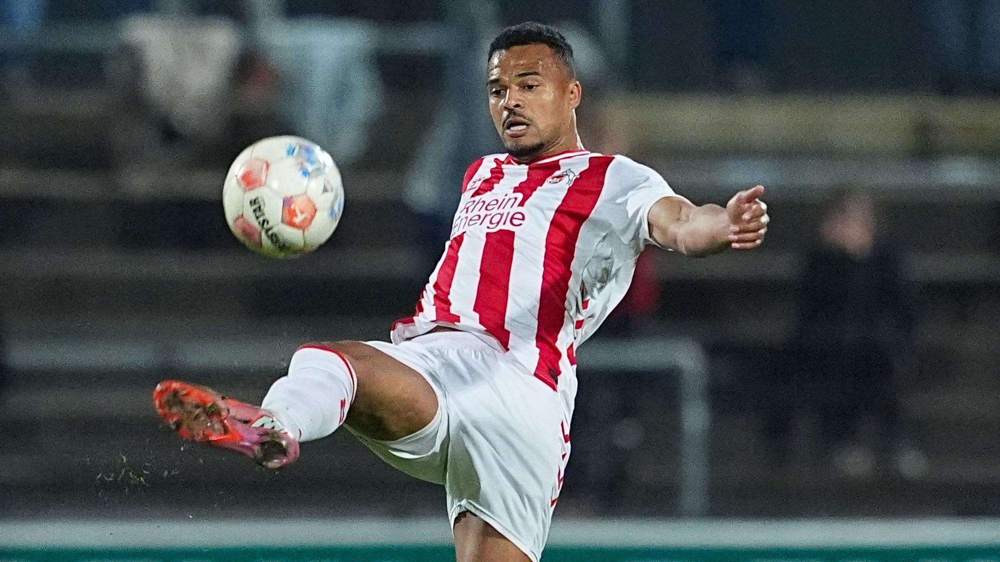 17.04.2026, xydrx, Fußball, Regionalliga West, FC Köln II - SC Fortuna Köln , Saison 2025 2026, Franz-Kremer-Stadion: Marvin Ajani FC Köln II, 22 *** 17 04 2026, xydrx, Football, Regionalliga West, FC Köln II SC Fortuna Köln , Season 2025 2026, Franz Kremer Stadion Marvin Ajani FC Köln II, 22 Copyright: HMBxMedia/YannisxDreimann