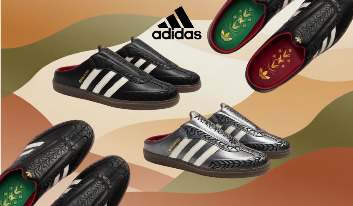 Turnschuhe in einem Verkaufsregal vor einem Geschäft
