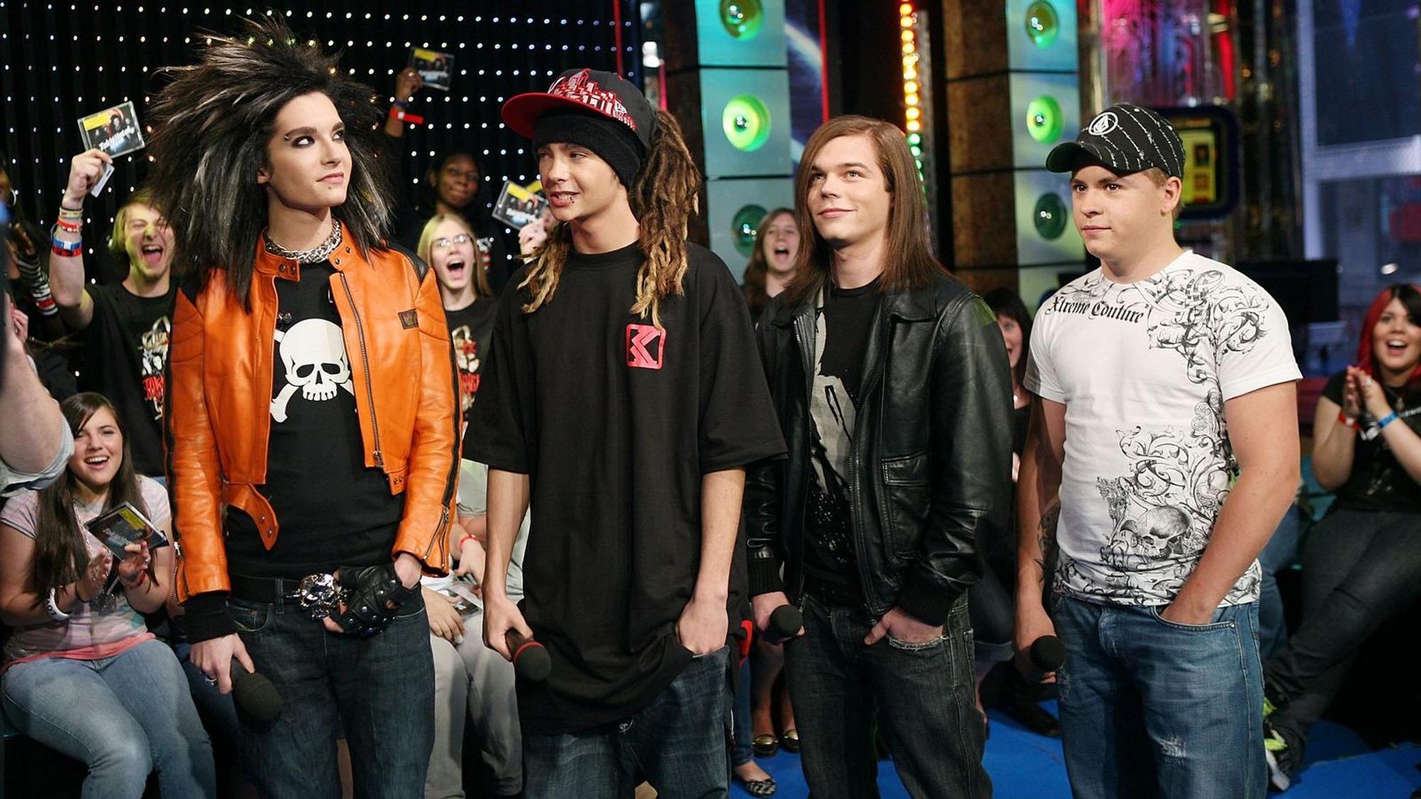 Früher Erfolg: 2008 waren Tokio Hotel bereits in den New Yorker Studios von MTV bei dem populären Format „TRL“ zu Gast. (Bild: 2008 Getty Images/Scott Gries)