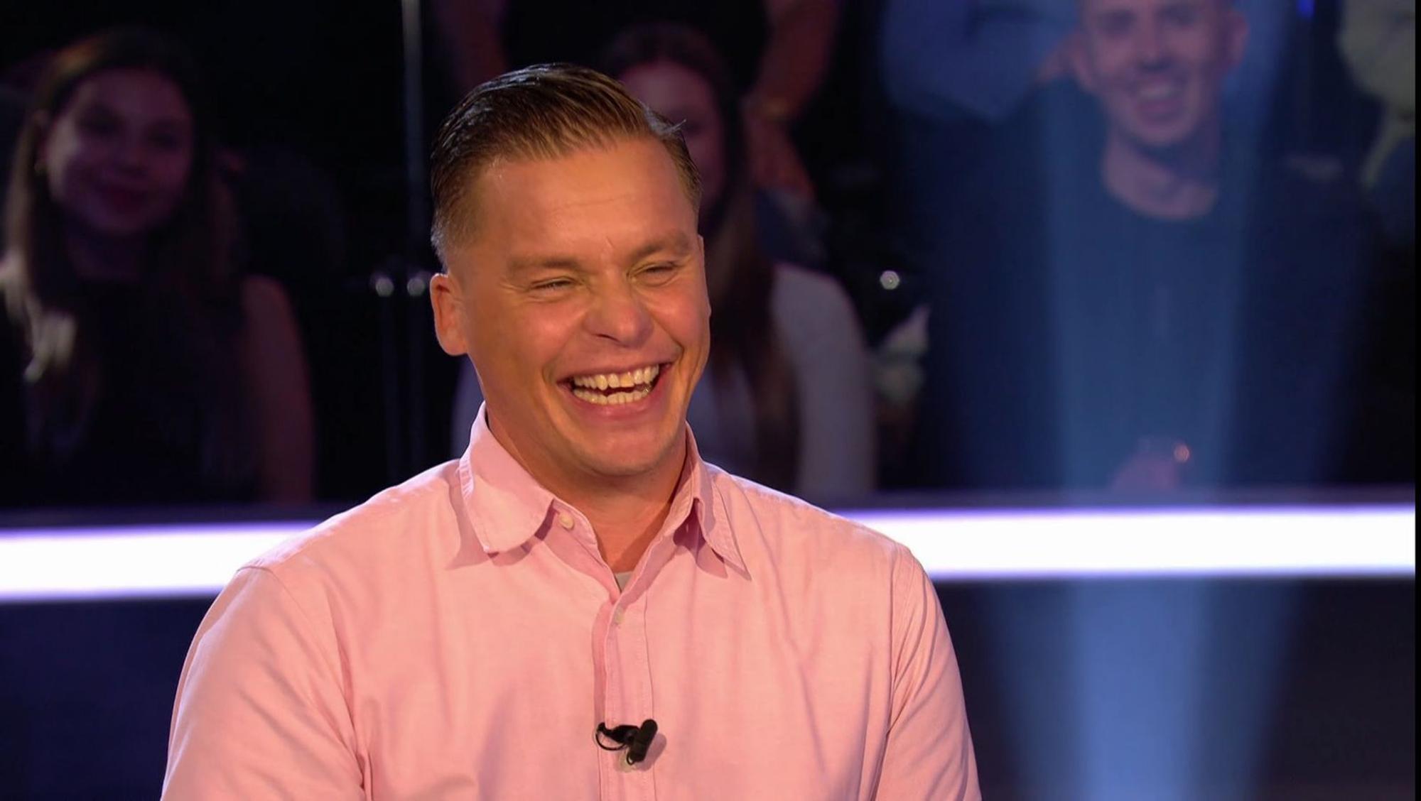 Als sich Carsten Muschalle aus Leipzig für den Ratestuhl qualifizierte, lachte er noch. Das verging ihm dann leider viel zu schnell. (Bild: RTL)