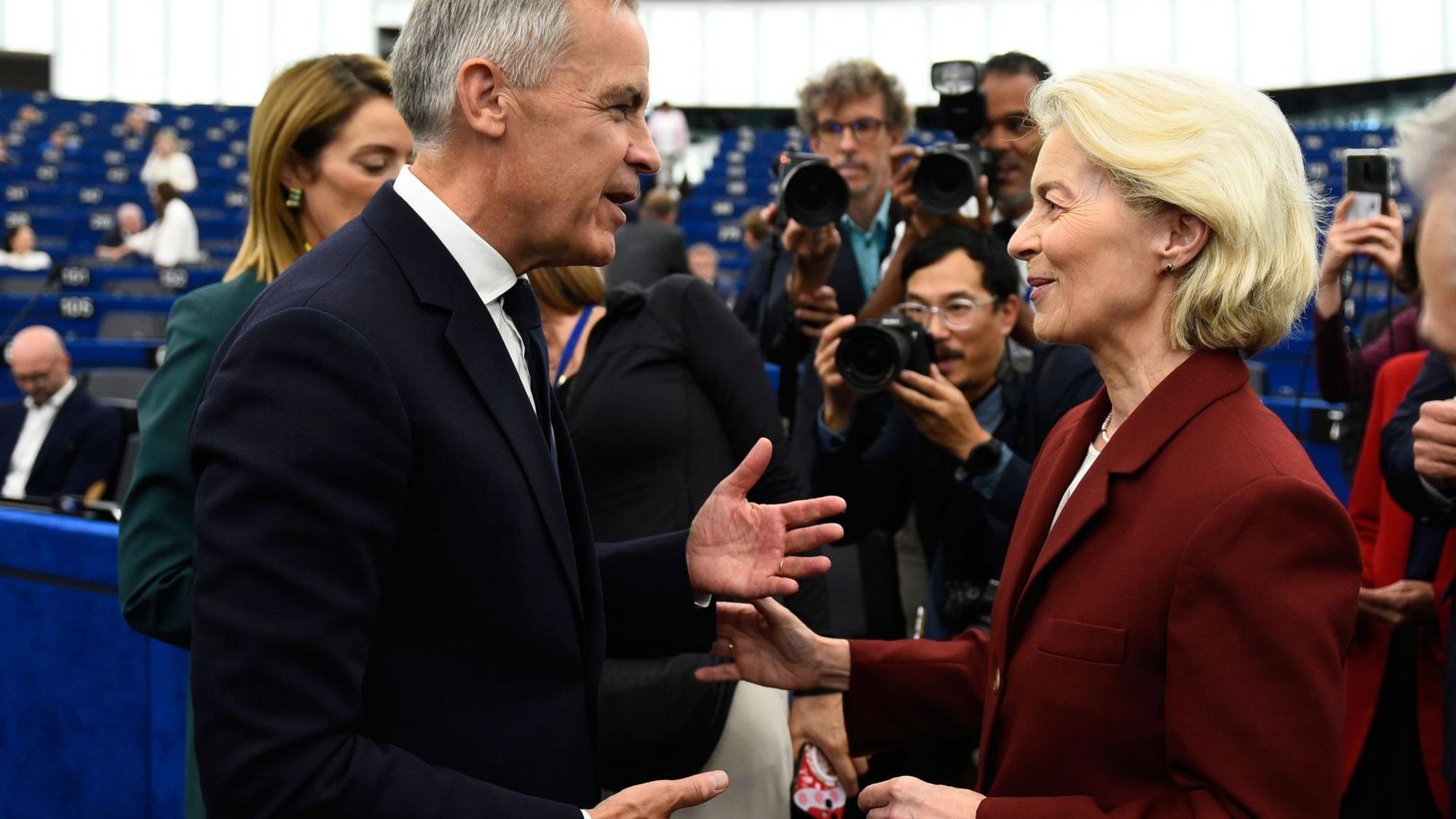 Mark Carney und Ursula von der Leyen.