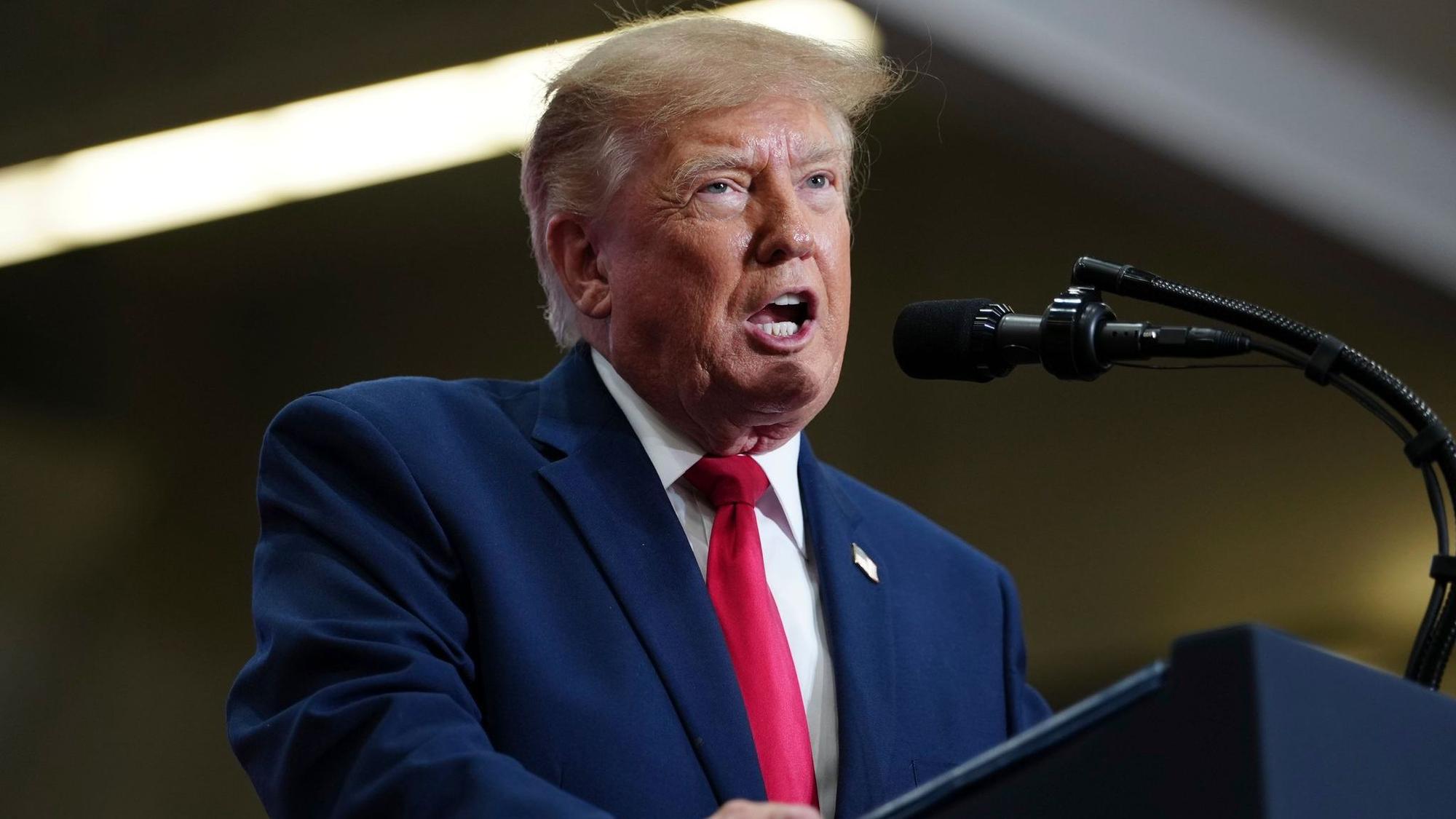 US-Midterms - US-Präsident Trump in Michigan
