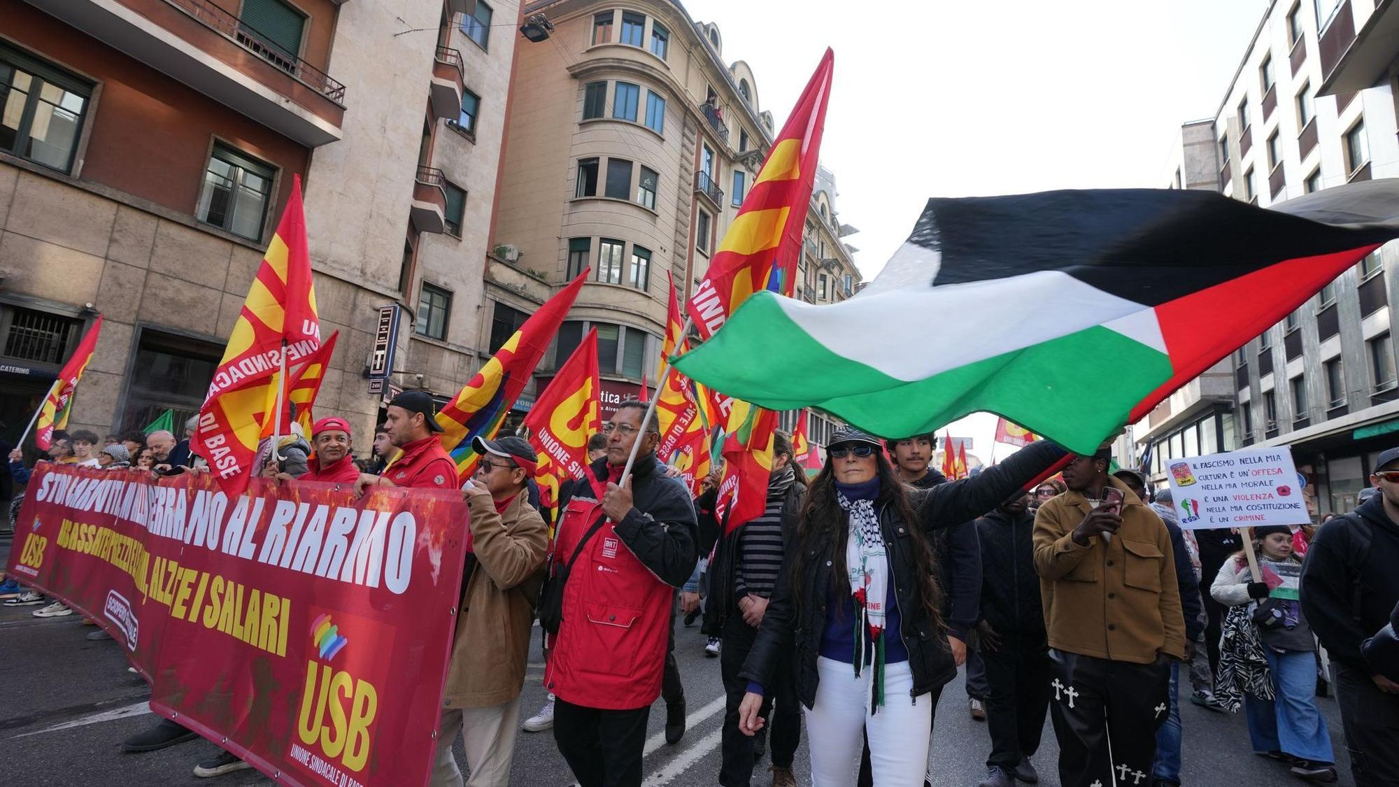 Generalstreik in Italien - Mailand