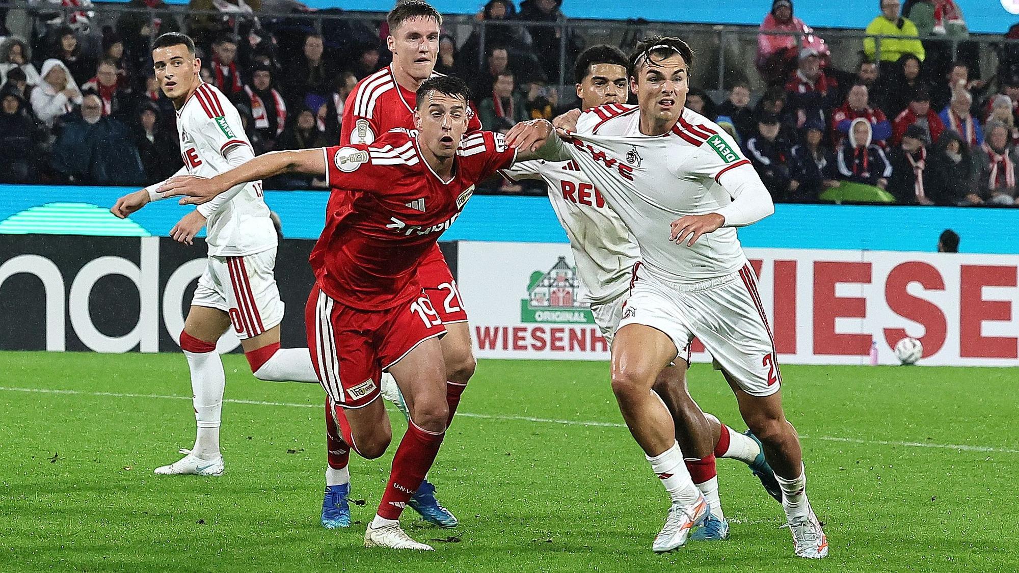 Joel Schmied zeigte gegen Union Berlin eine hervorragende Leistung im Abwehrzentrum.