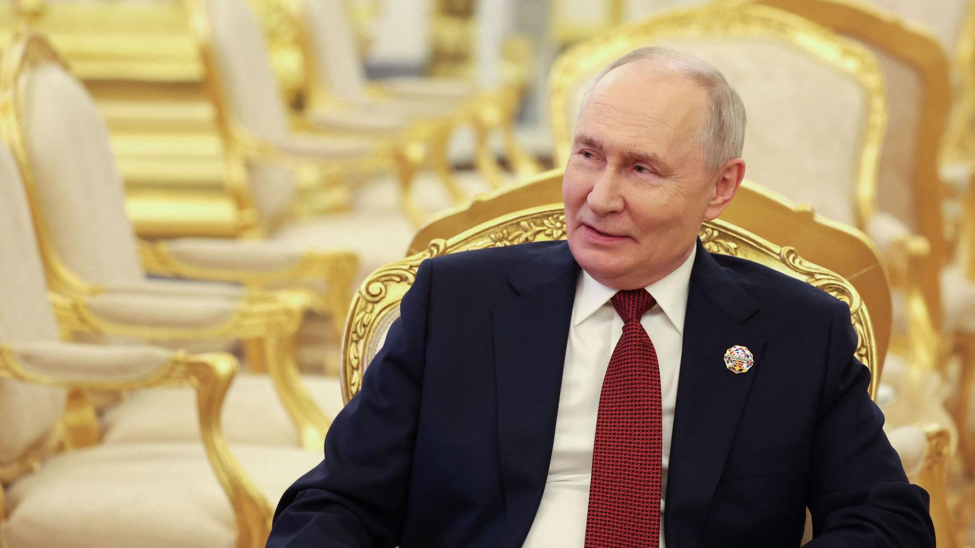 Kremlchef Wladimir Putin während des Russland-Afrika-Gipfels in Moskau.