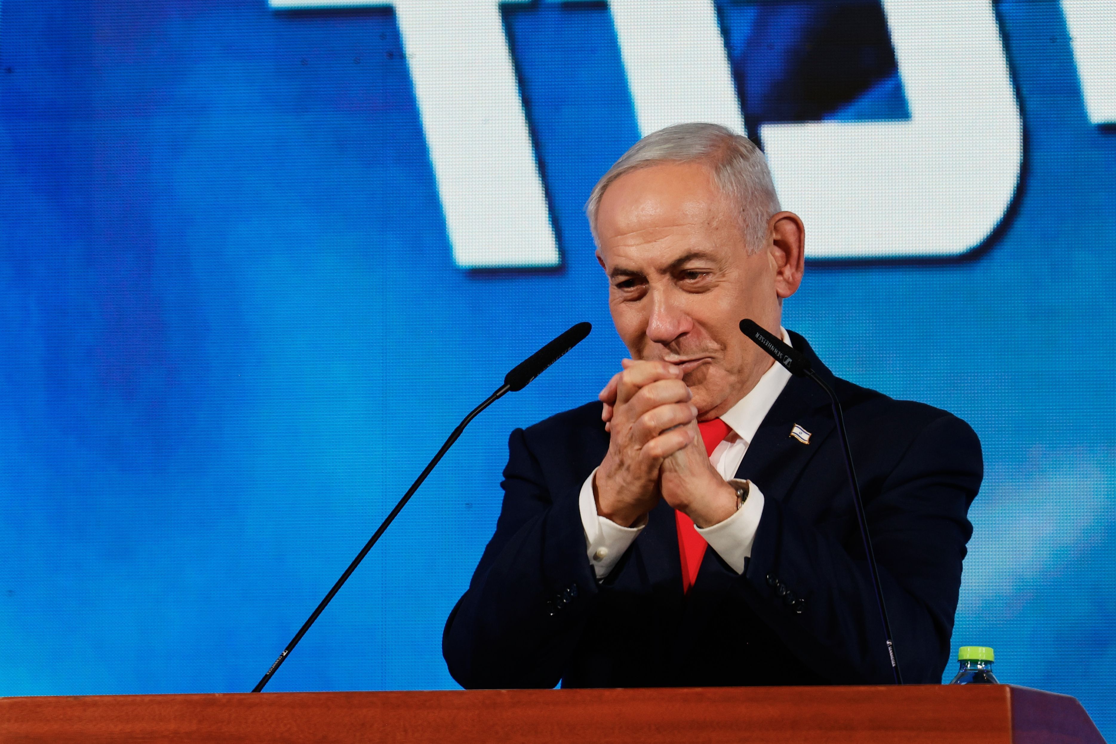 Der israelische Ministerpräsident Benjamin Netanjahu sieht sich als Wahlsieger.