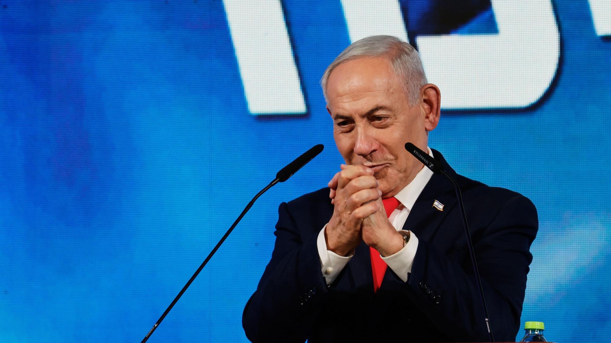 Der israelische Ministerpräsident Benjamin Netanjahu sieht sich als Wahlsieger.