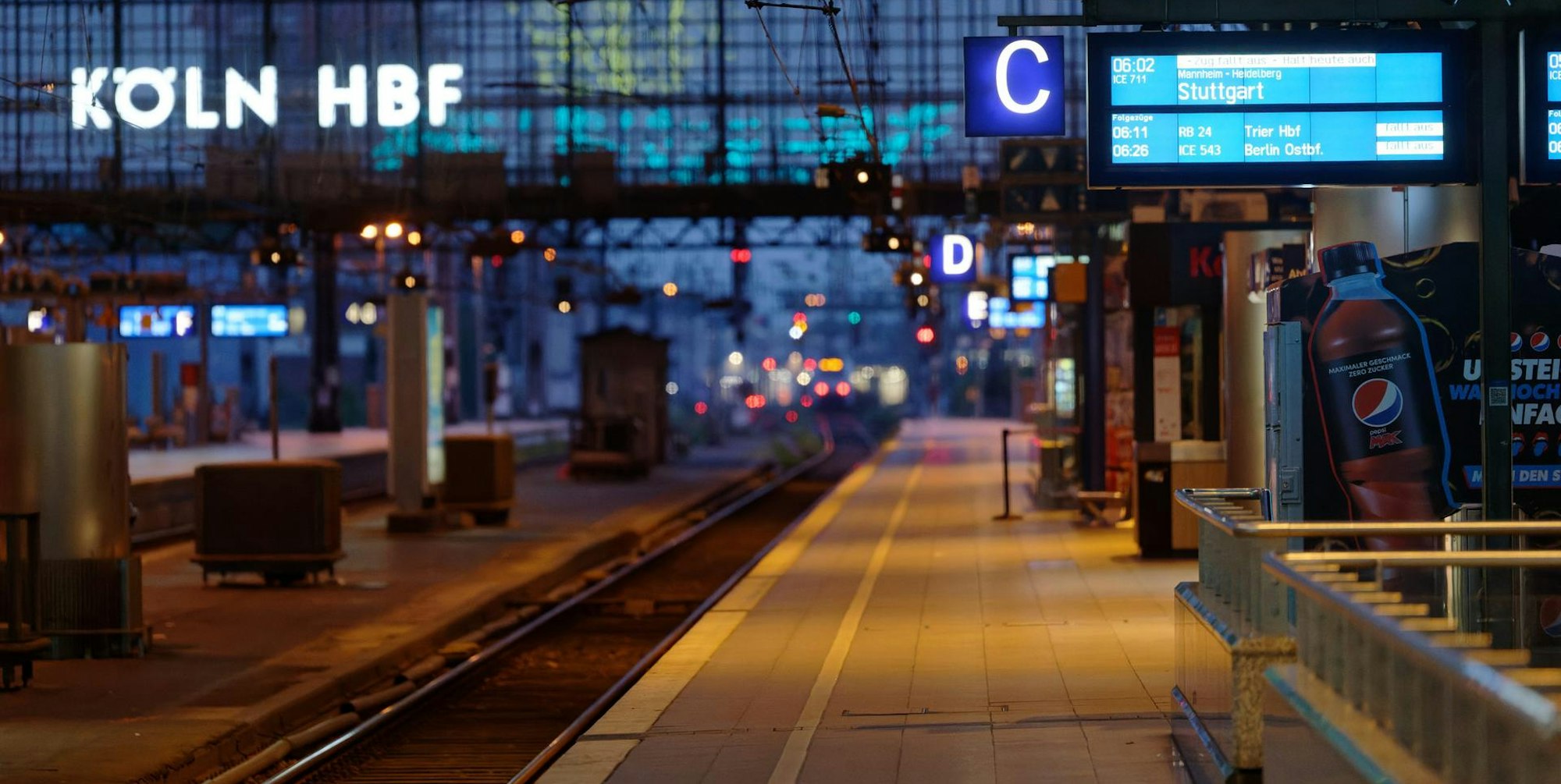 Bahnstreik Symbol Köln