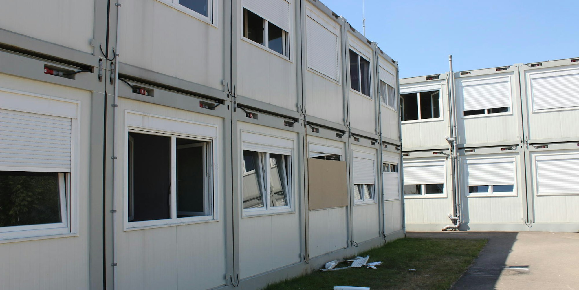 Brand Flüchtlingsunterkunft