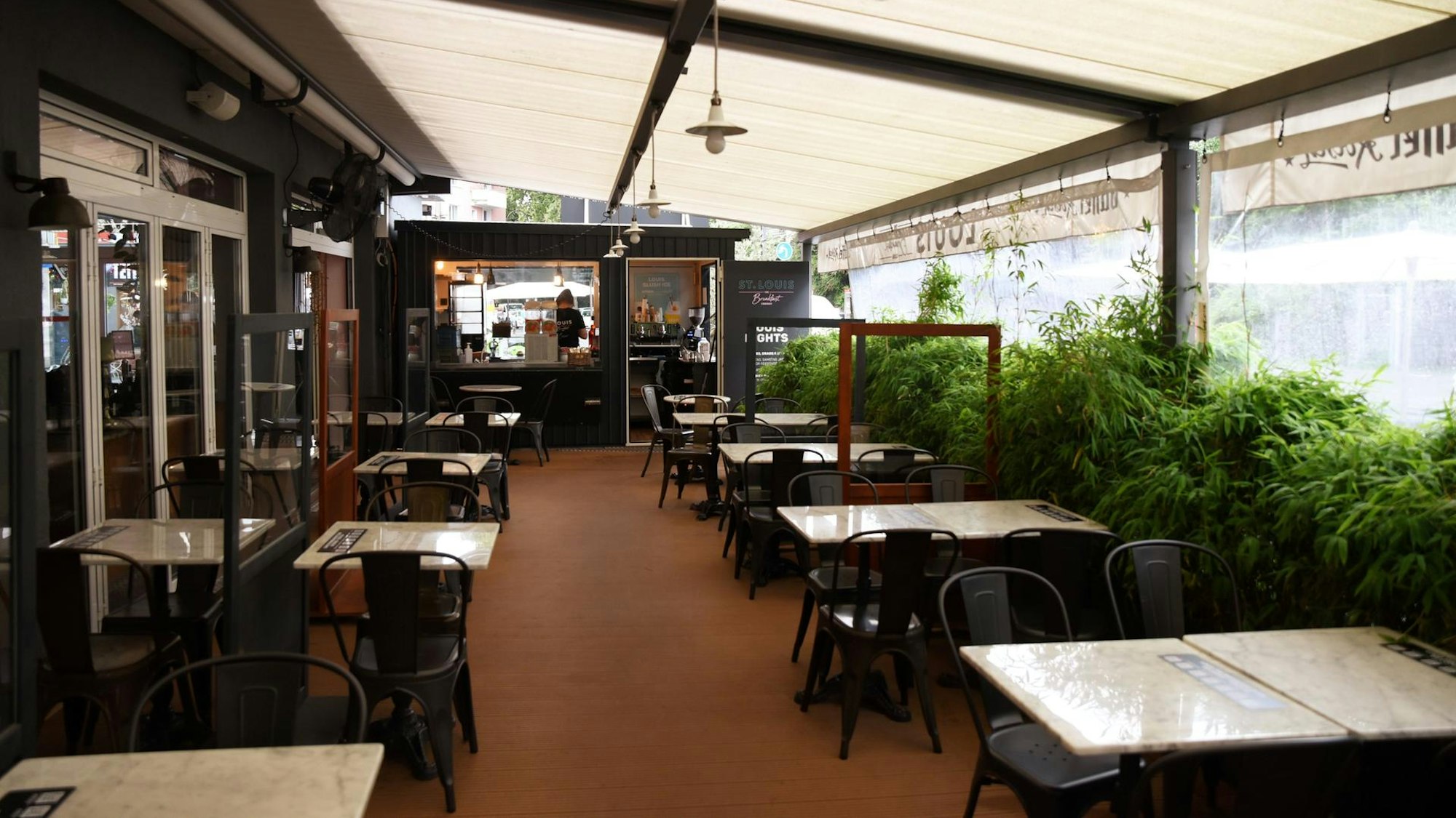 Der Wintergarten im Louis Breakfast Club.