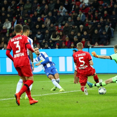 Bayer Leverkusen gegen Hertha Tor