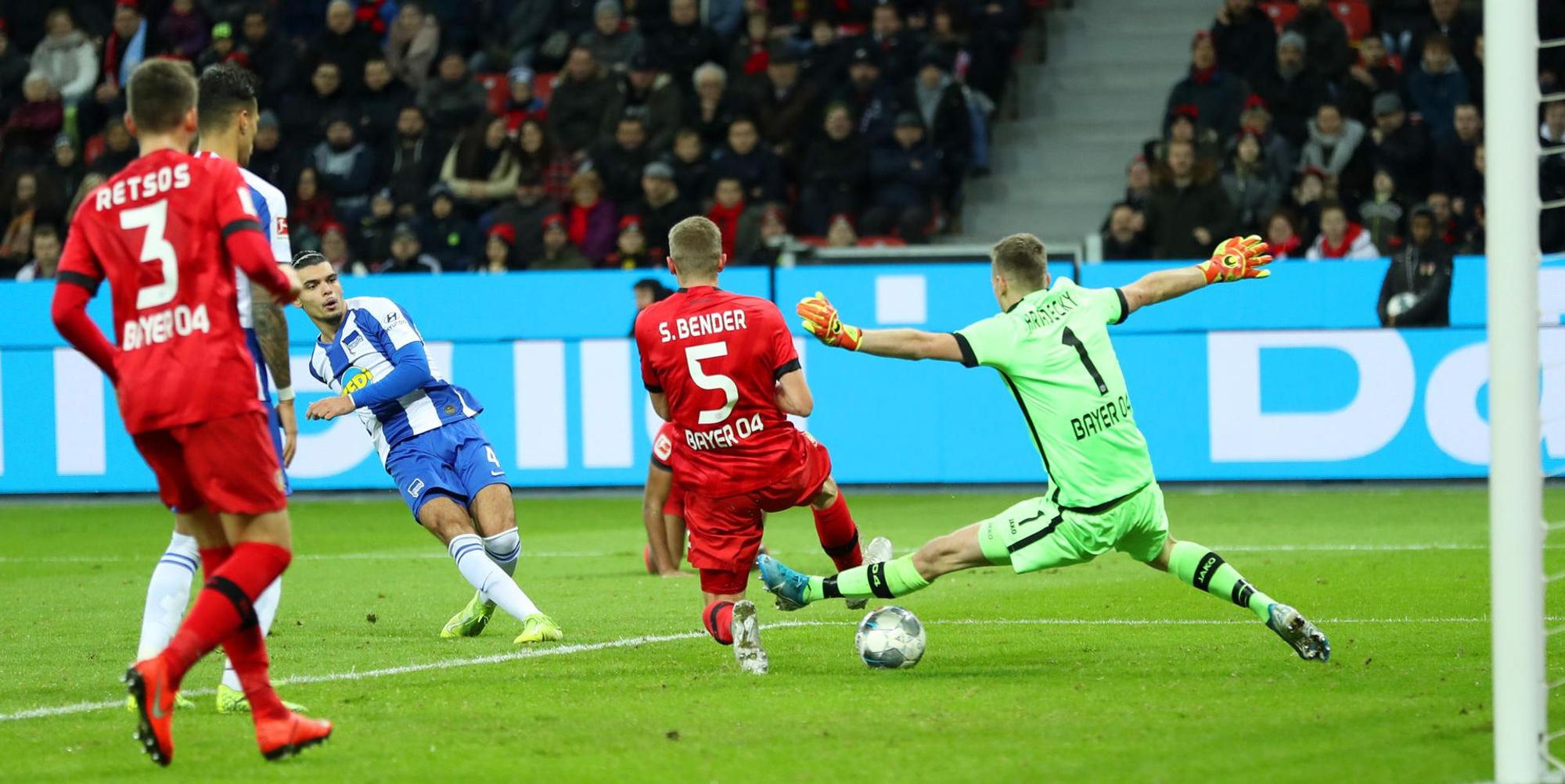Bayer Leverkusen gegen Hertha Tor