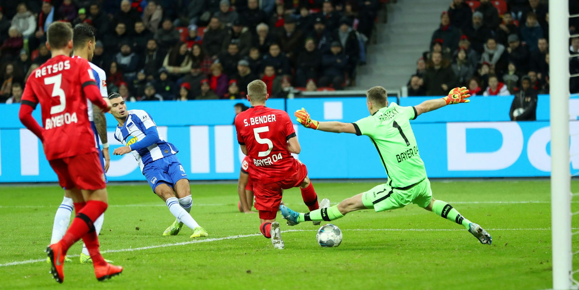 Bayer Leverkusen gegen Hertha Tor