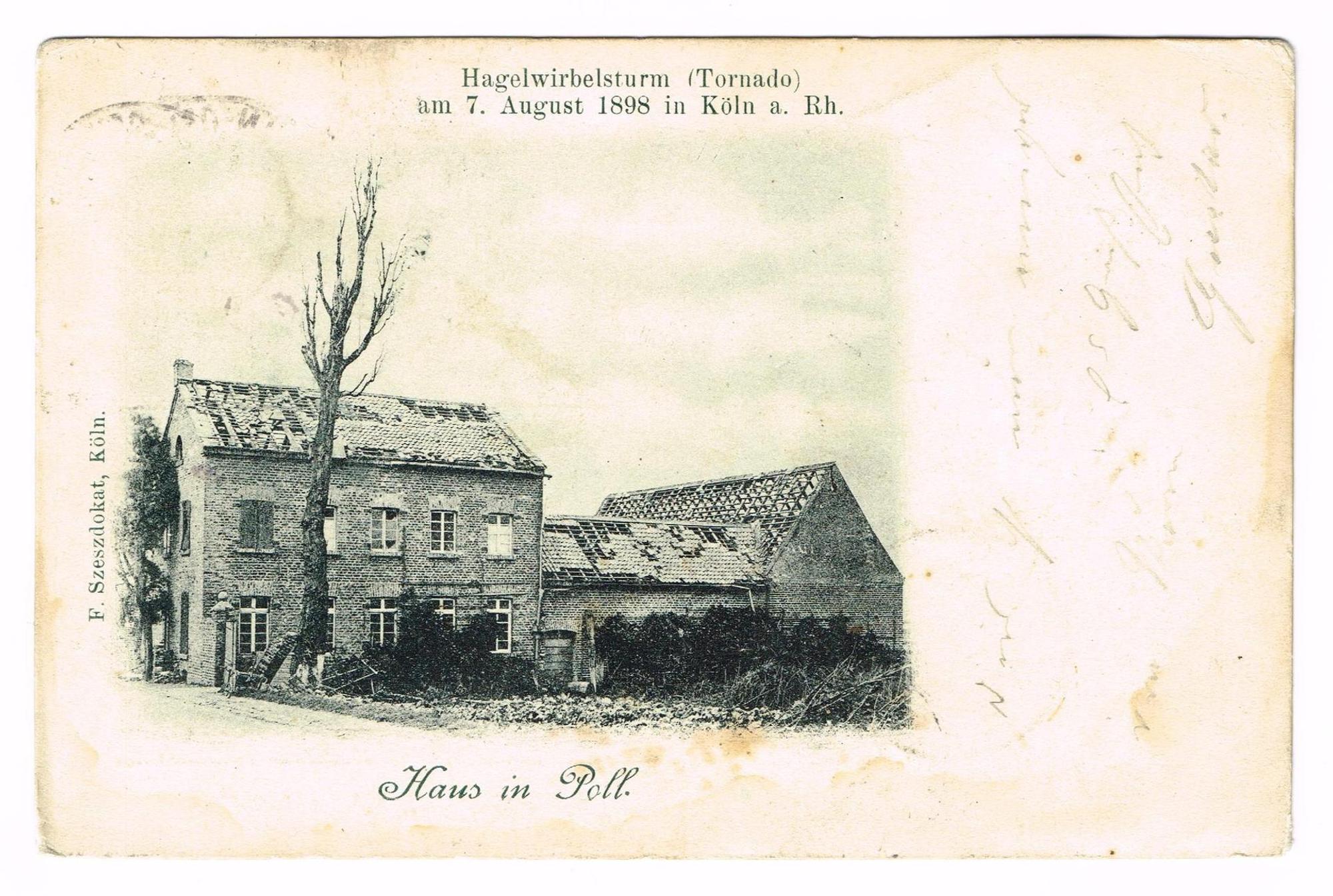 bauernhof in Poll auf Postkarte
