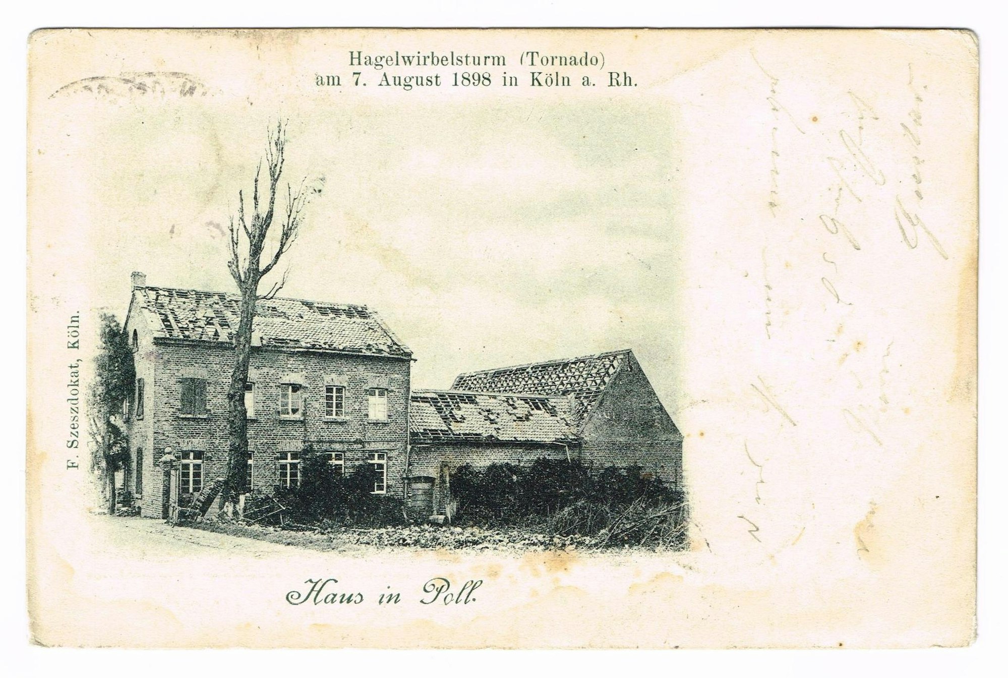 bauernhof in Poll auf Postkarte