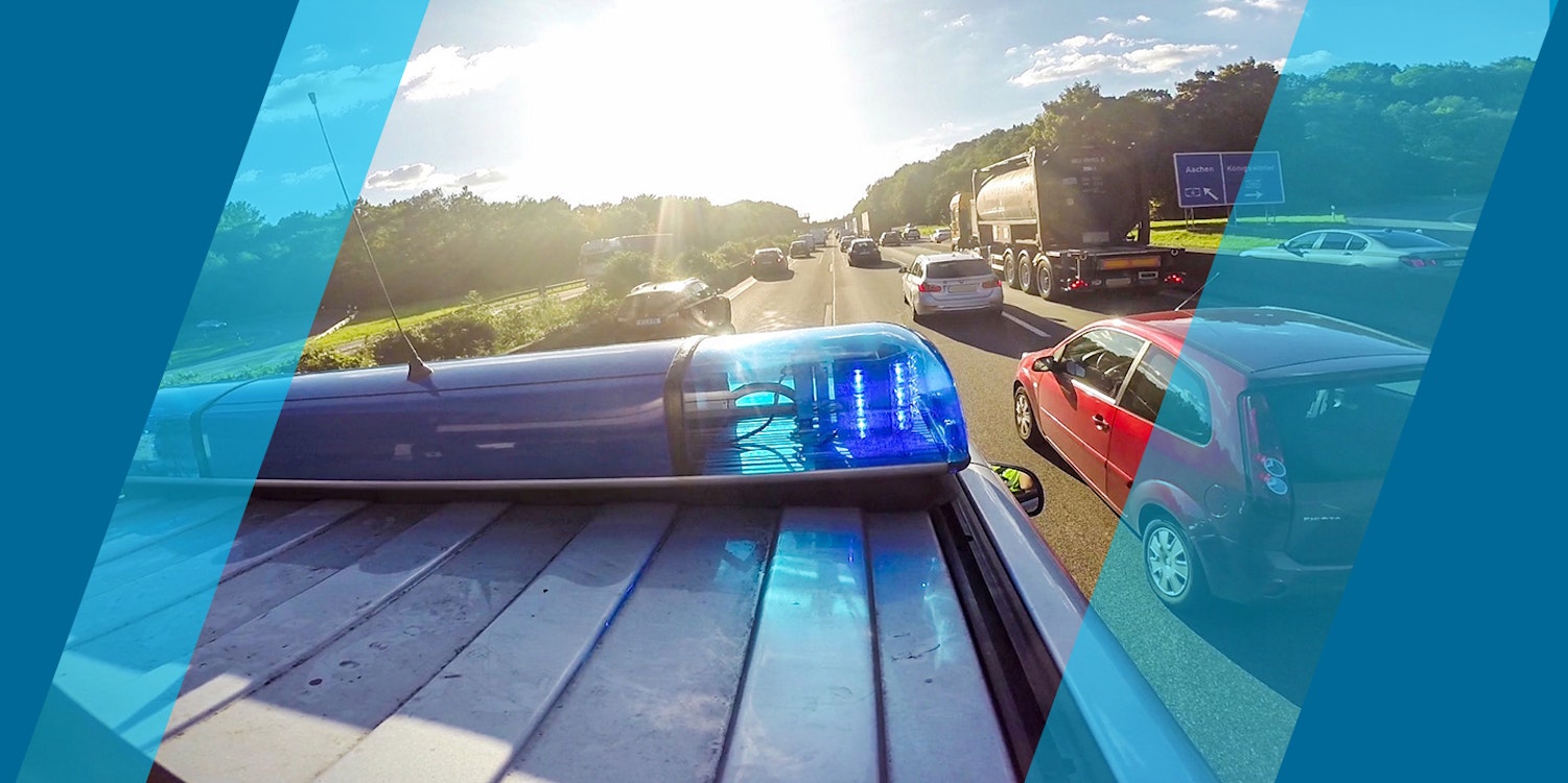 Symbolbild Polizei Autobahn