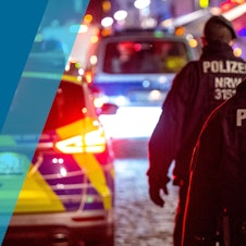 Polizei Einsatz Symbol nacht