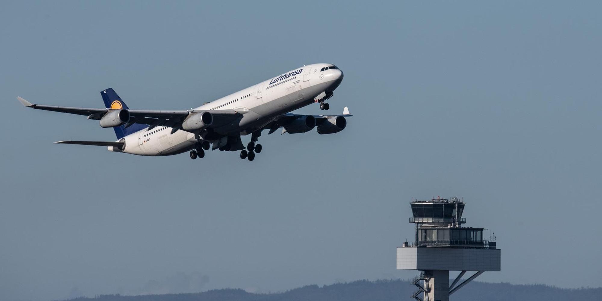 Passagiermaschine Flughafen Fran