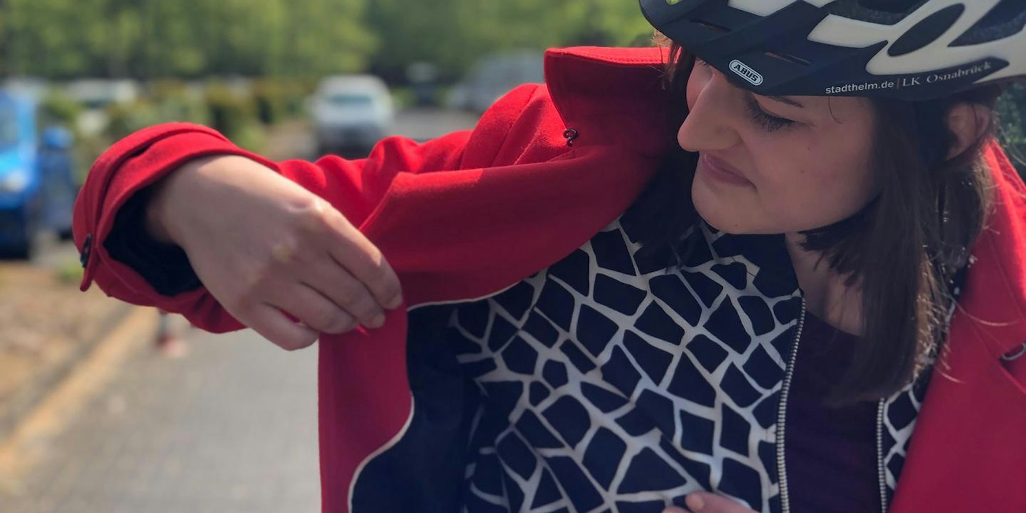 Laura Wenzel_Schweißgeruch_Fahrrad_Helm